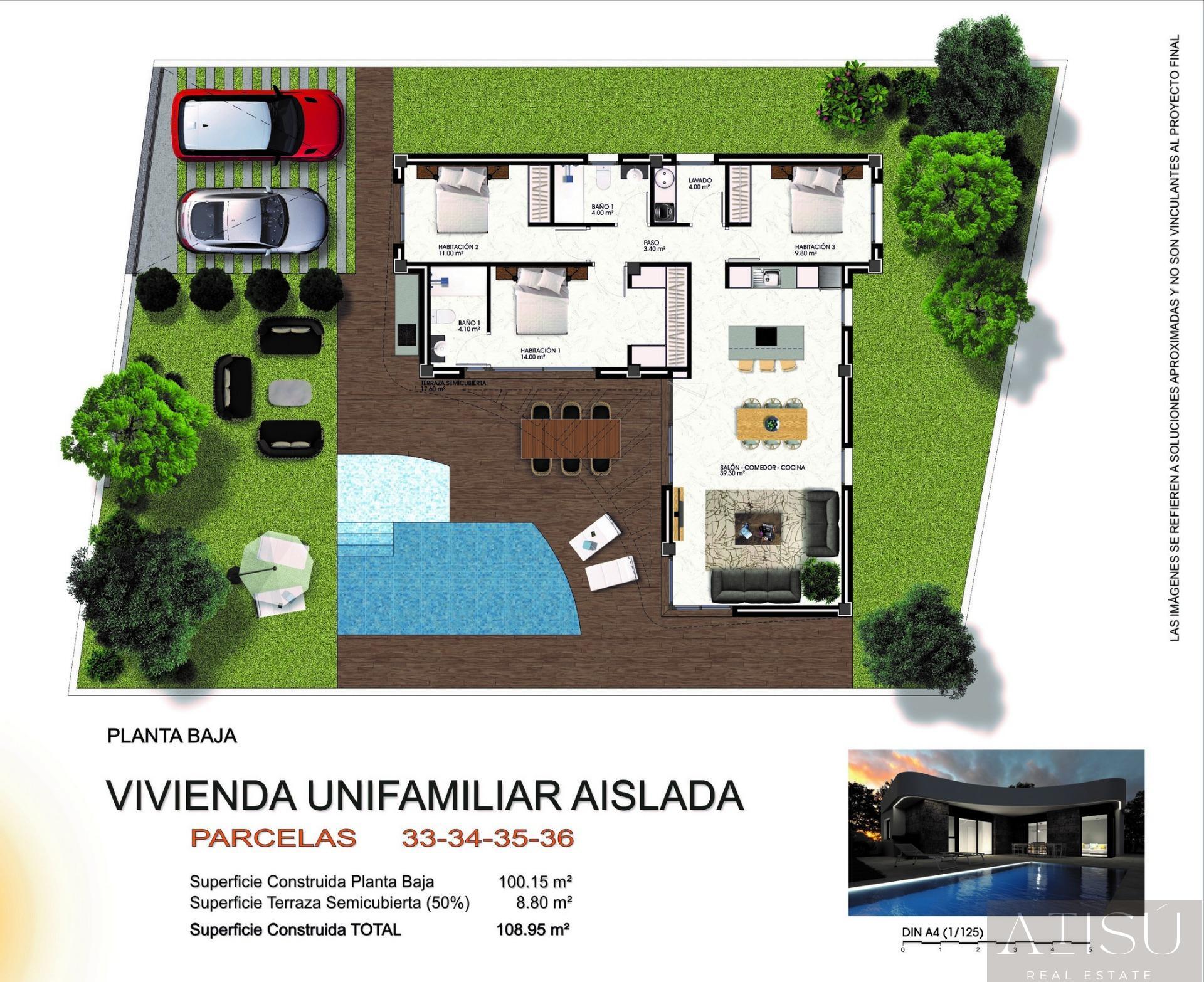 Venta de villa en Los montesinos