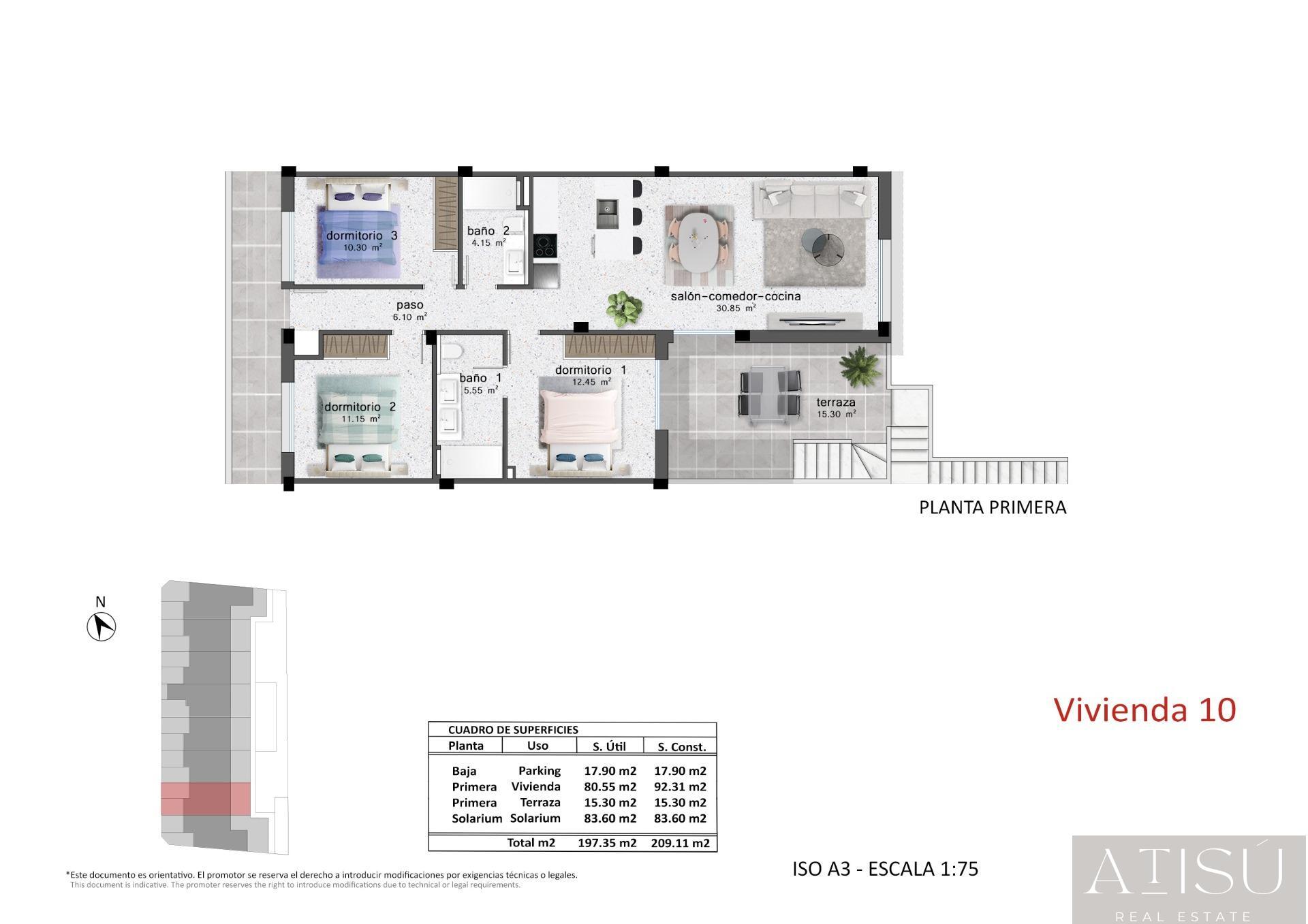 Venta de bungalow en Pilar de la horadada