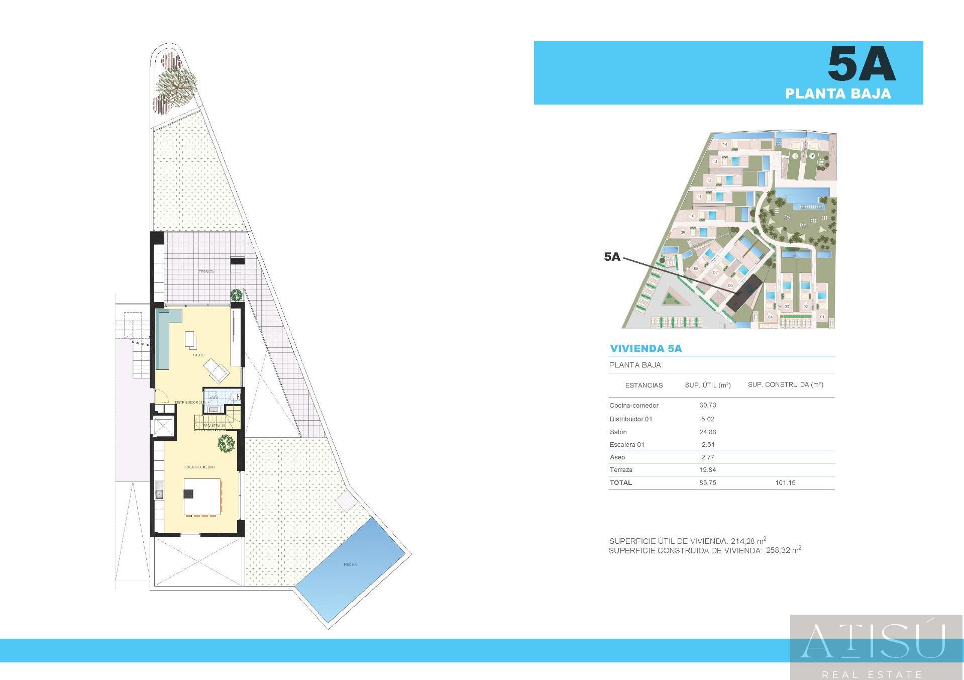 Venta de bungalow en Rojales