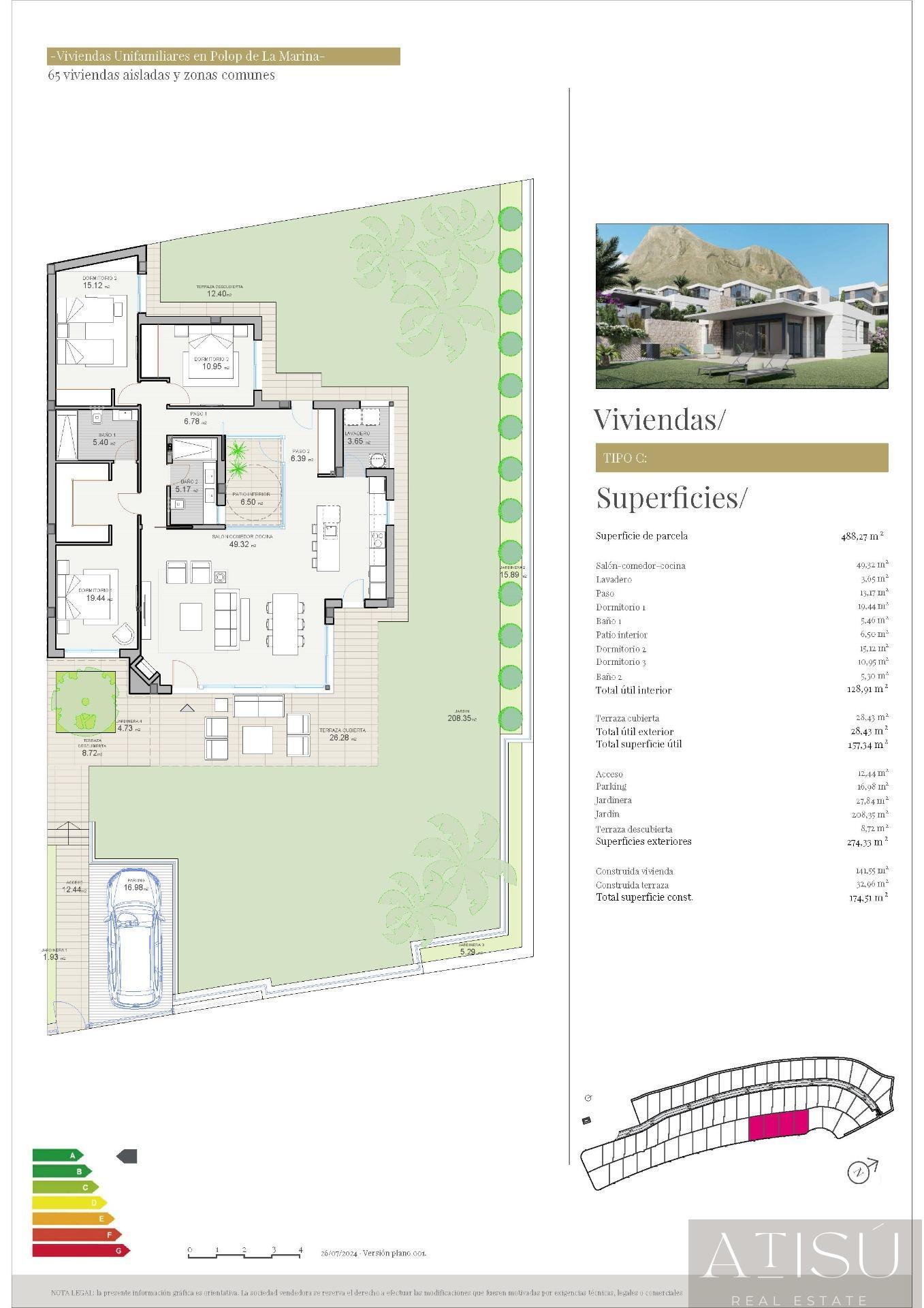 Venta de villa en Polop