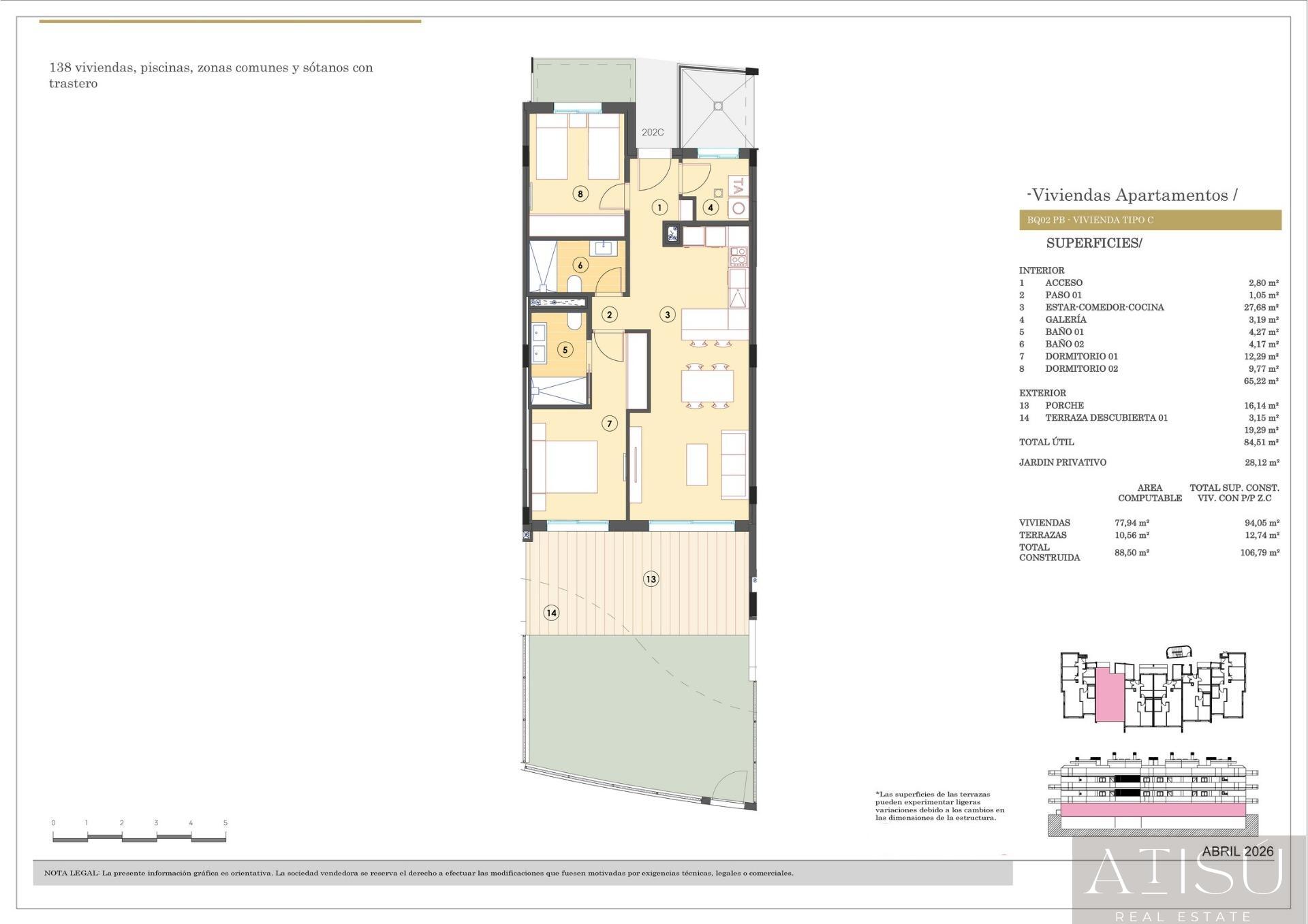 Venta de apartamento en Finestrat