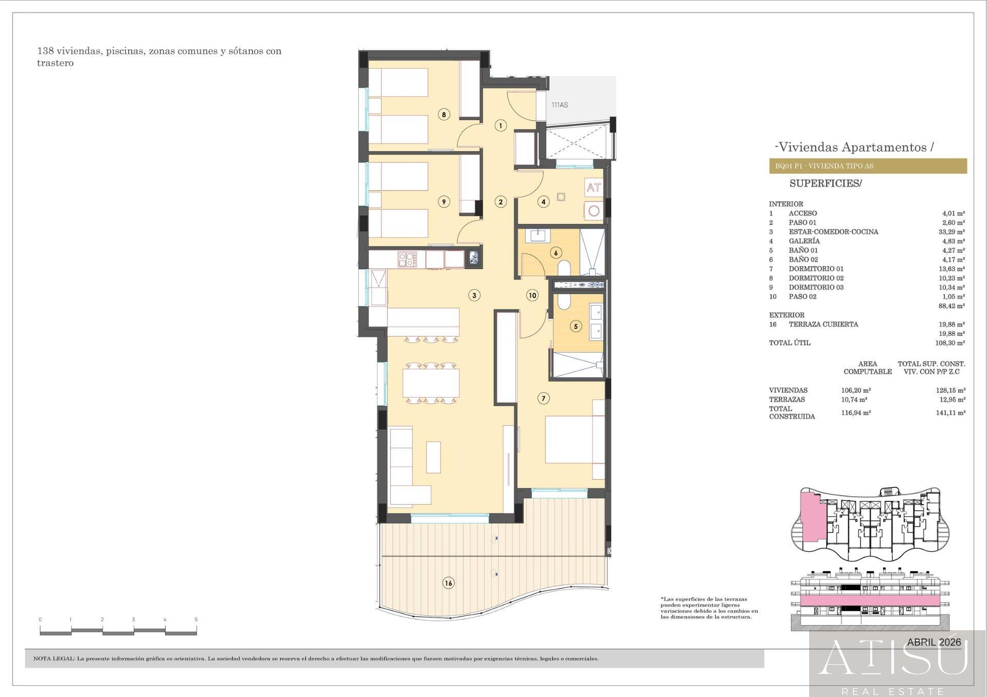 Venta de apartamento en Finestrat