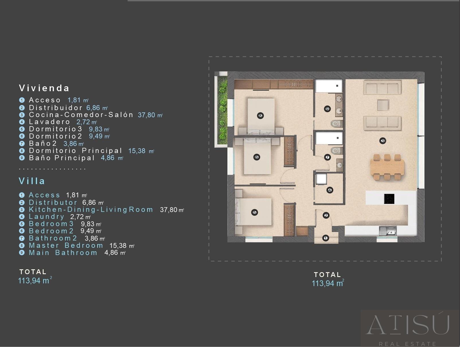 Venta de villa en Orihuela costa