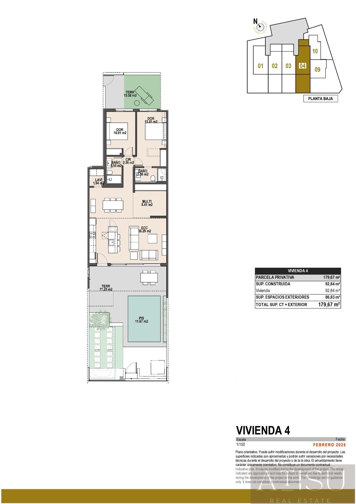 Venta de bungalow en Pilar de la horadada