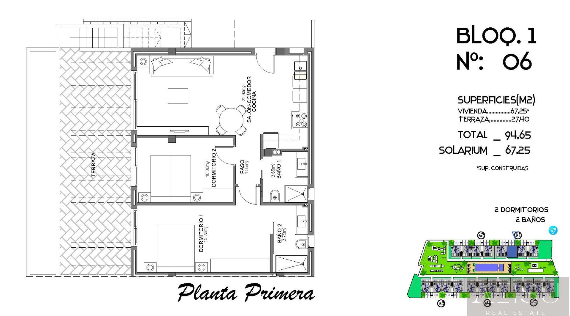 Venta de bungalow en Algorfa