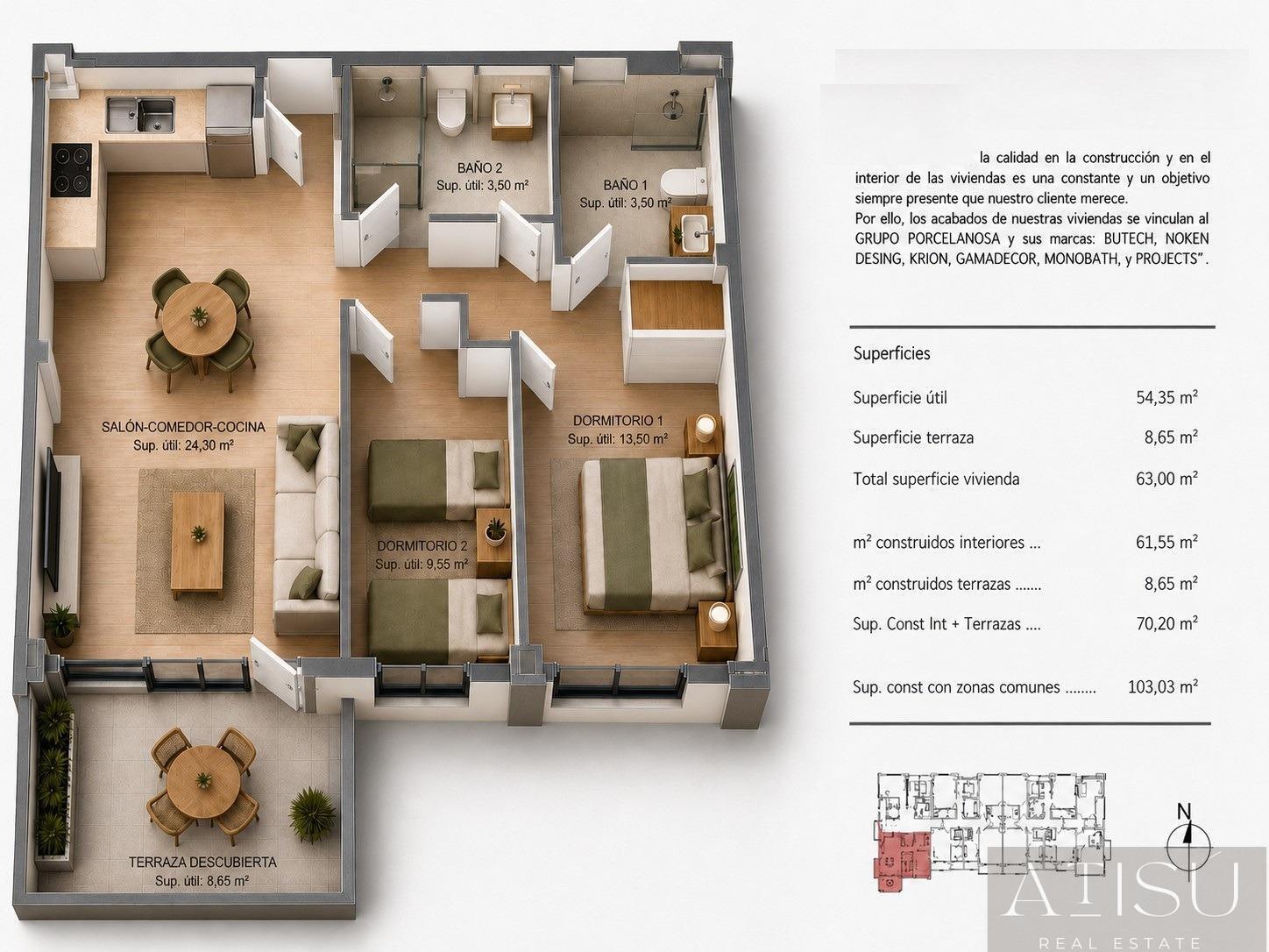 Venta de apartamento en Villajoyosa