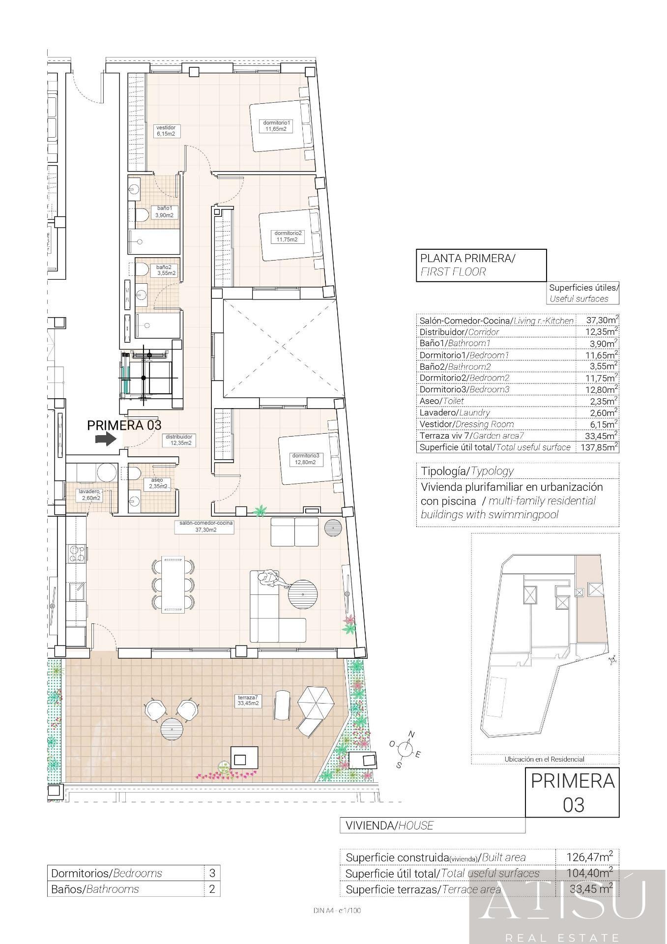 Venta de apartamento en Hondón de las nieves