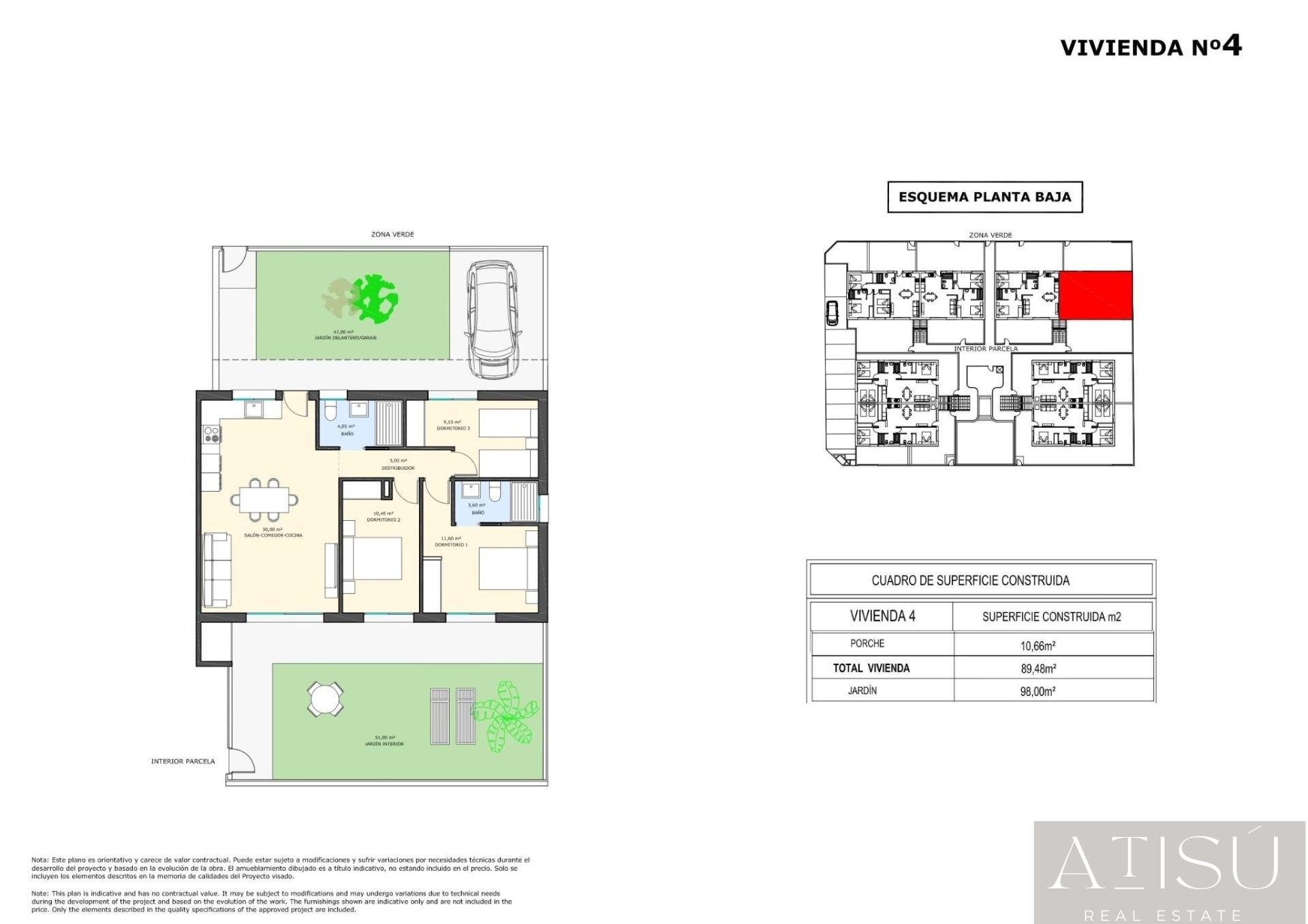 Venta de bungalow en Pilar de la horadada