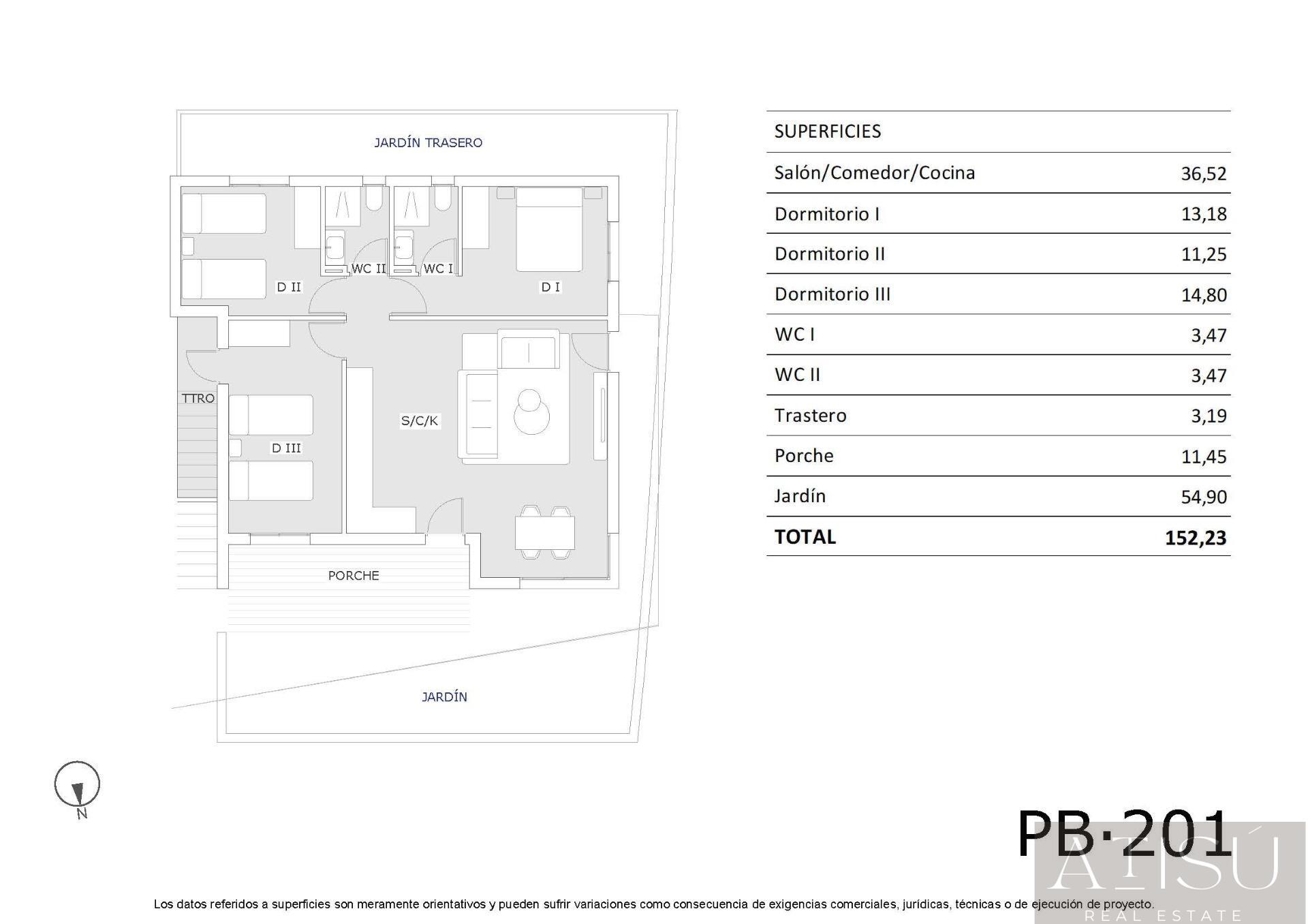 Venta de bungalow en San miguel de salinas