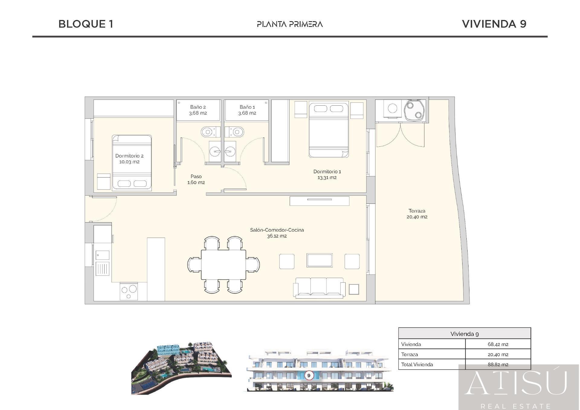 Venta de apartamento en Finestrat