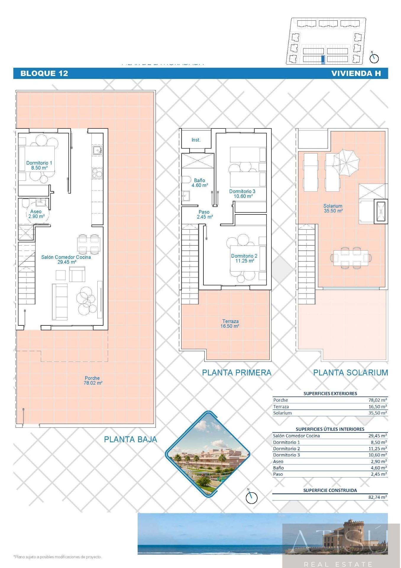 Venta de villa en Pilar de la horadada
