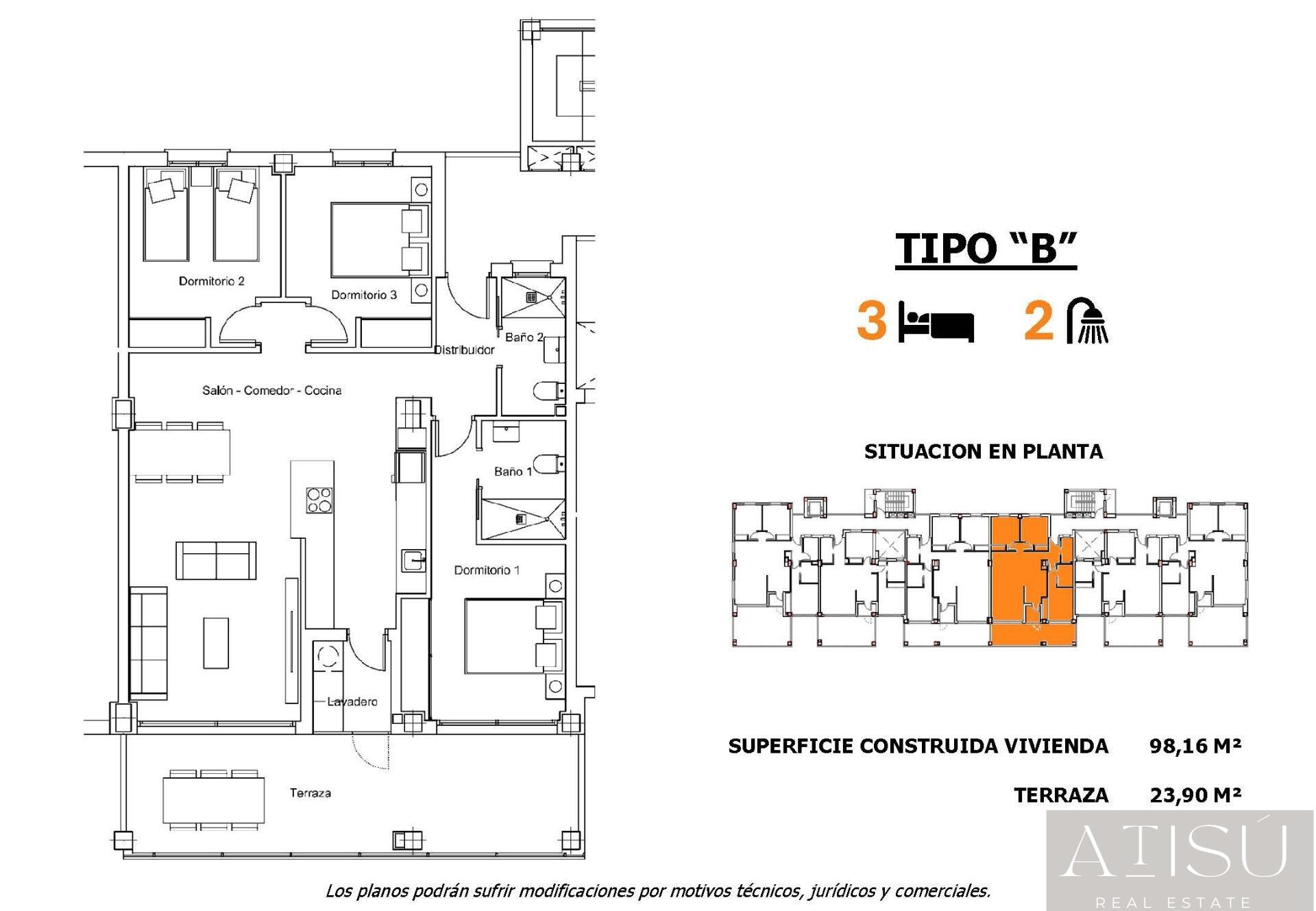 Venta de apartamento en San miguel de salinas