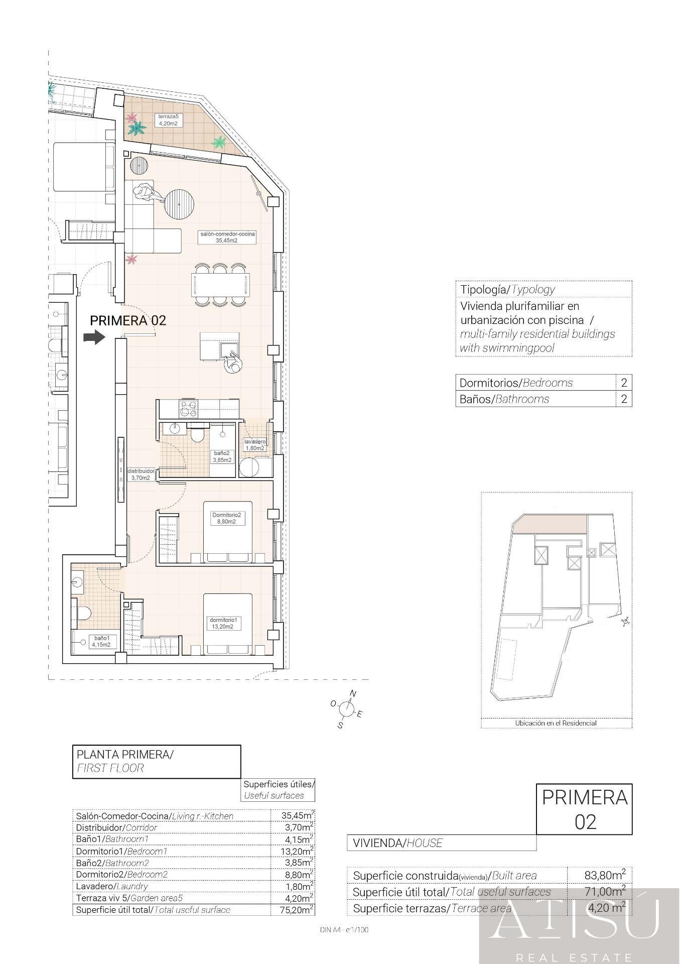Venta de apartamento en Hondón de las nieves