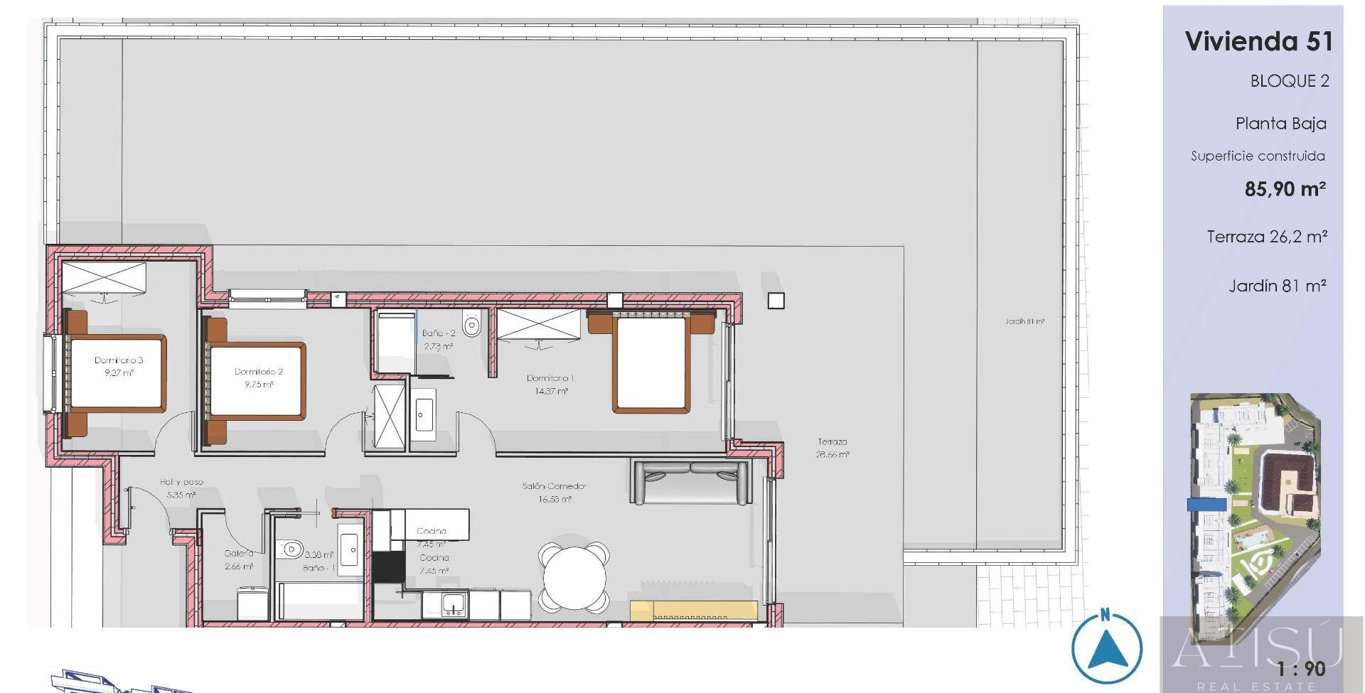 Venta de apartamento en Guardamar del segura
