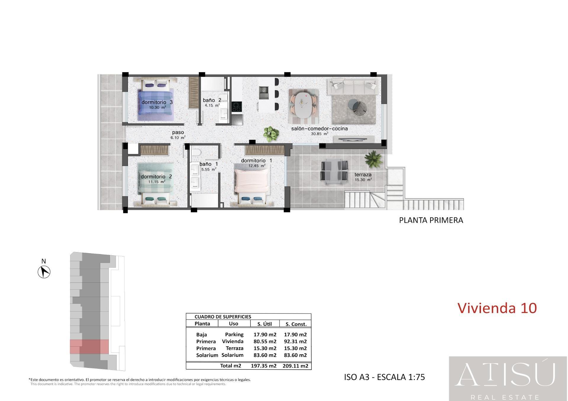 Venta de bungalow en Pilar de la horadada