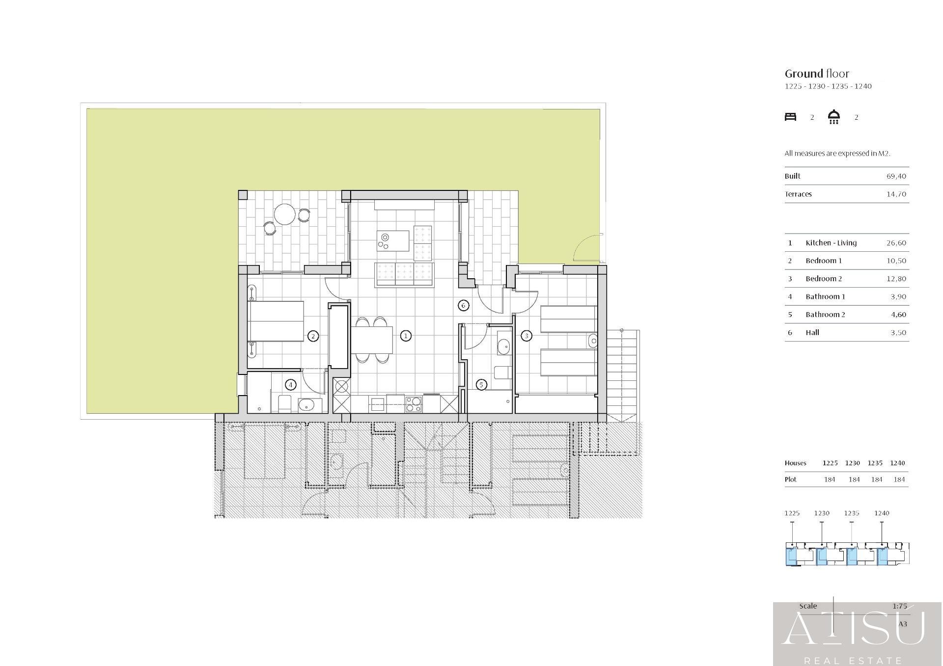 Venta de bungalow en Algorfa