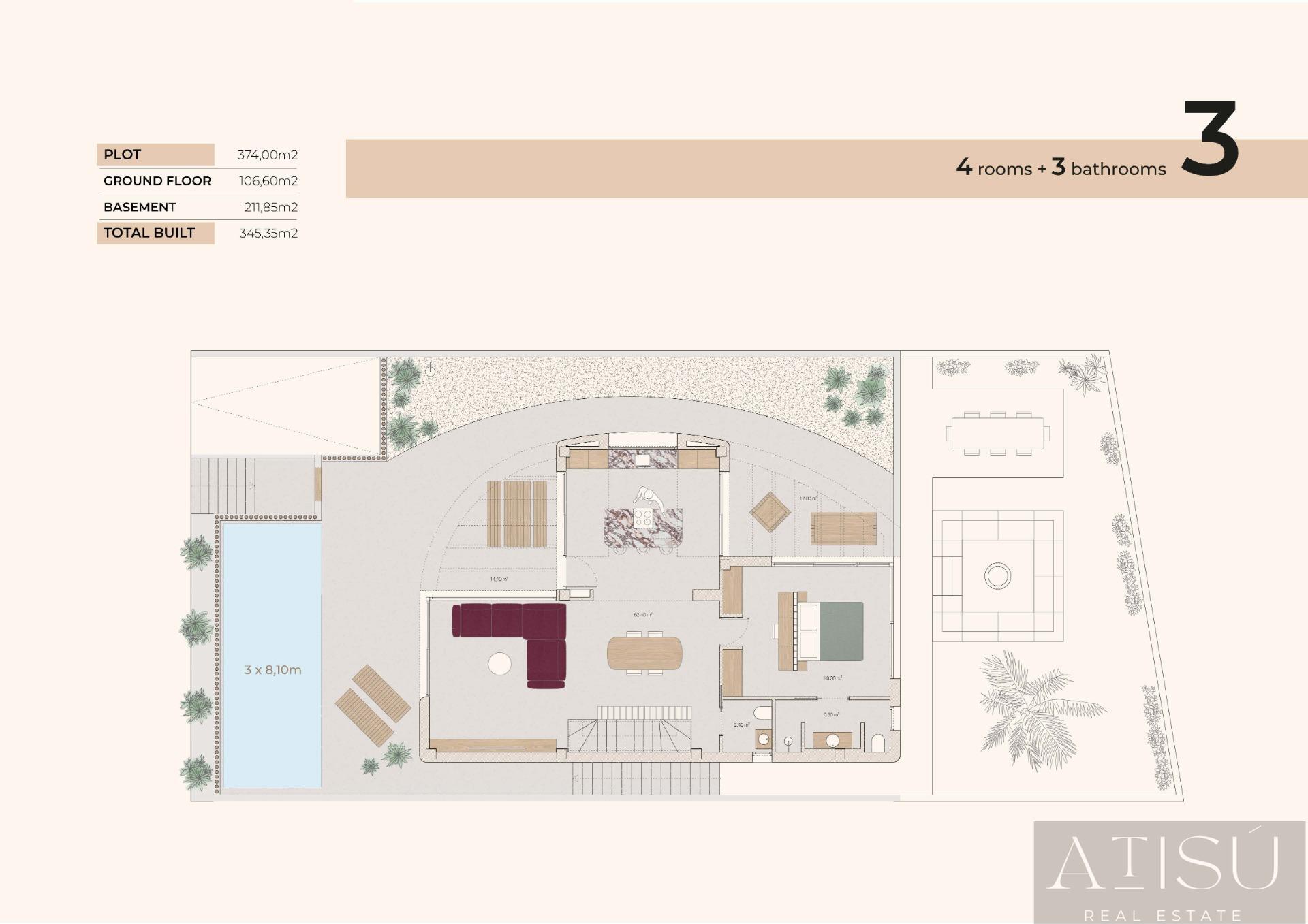 Venta de villa en Algorfa