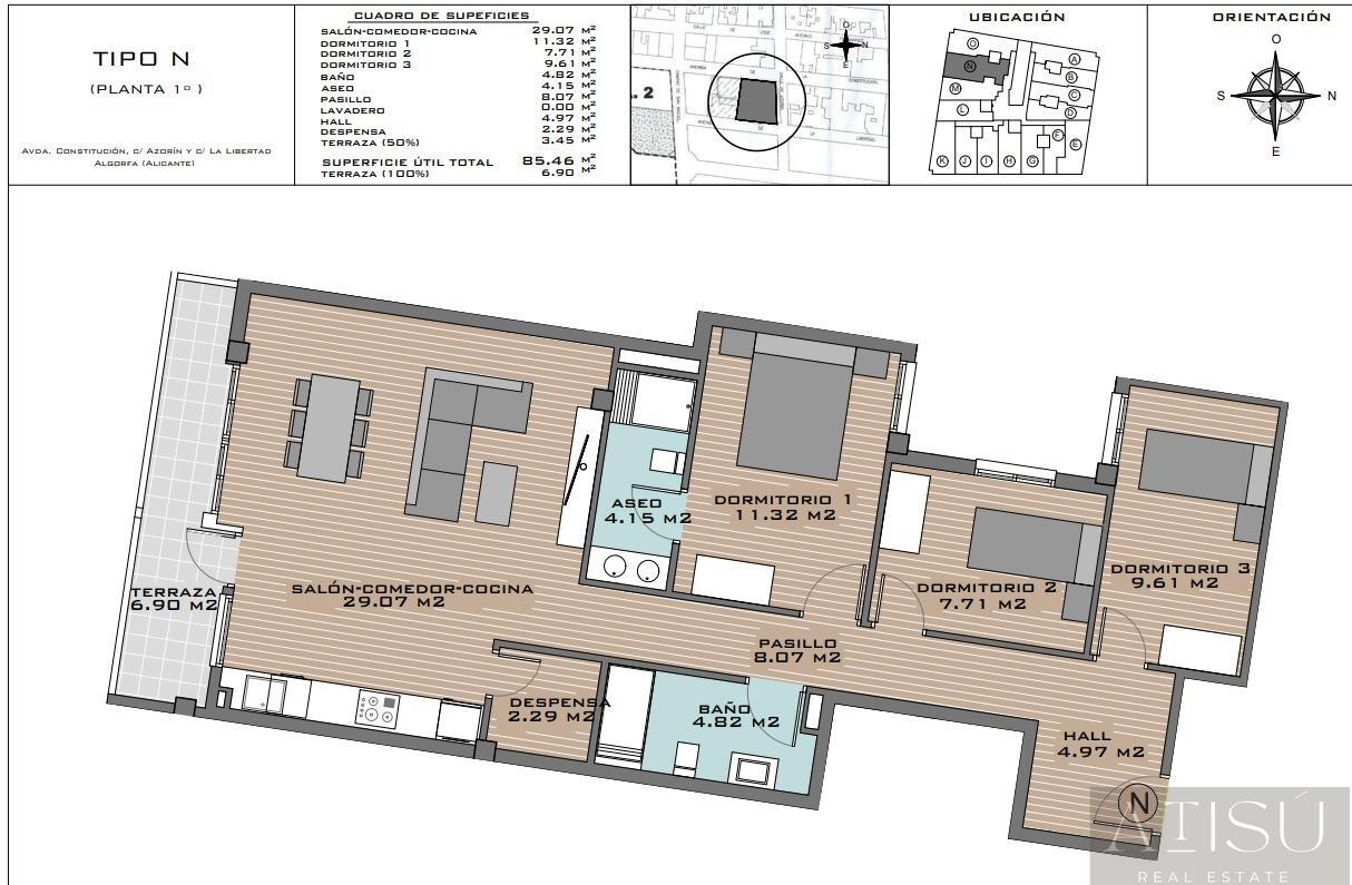 Venta de apartamento en Algorfa