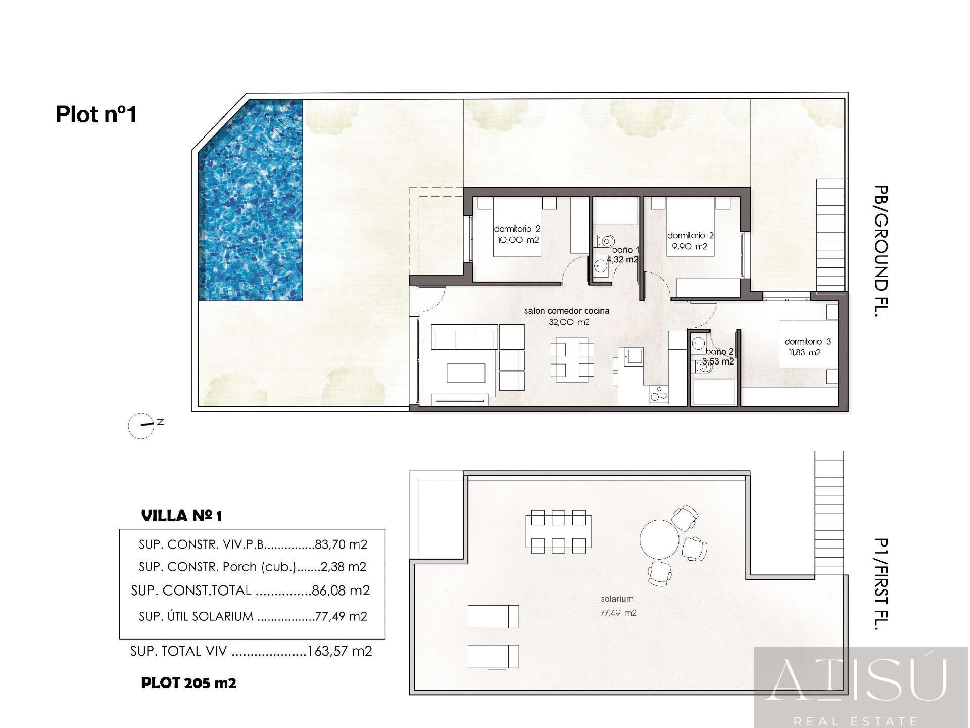 Venta de villa en Pilar de la horadada