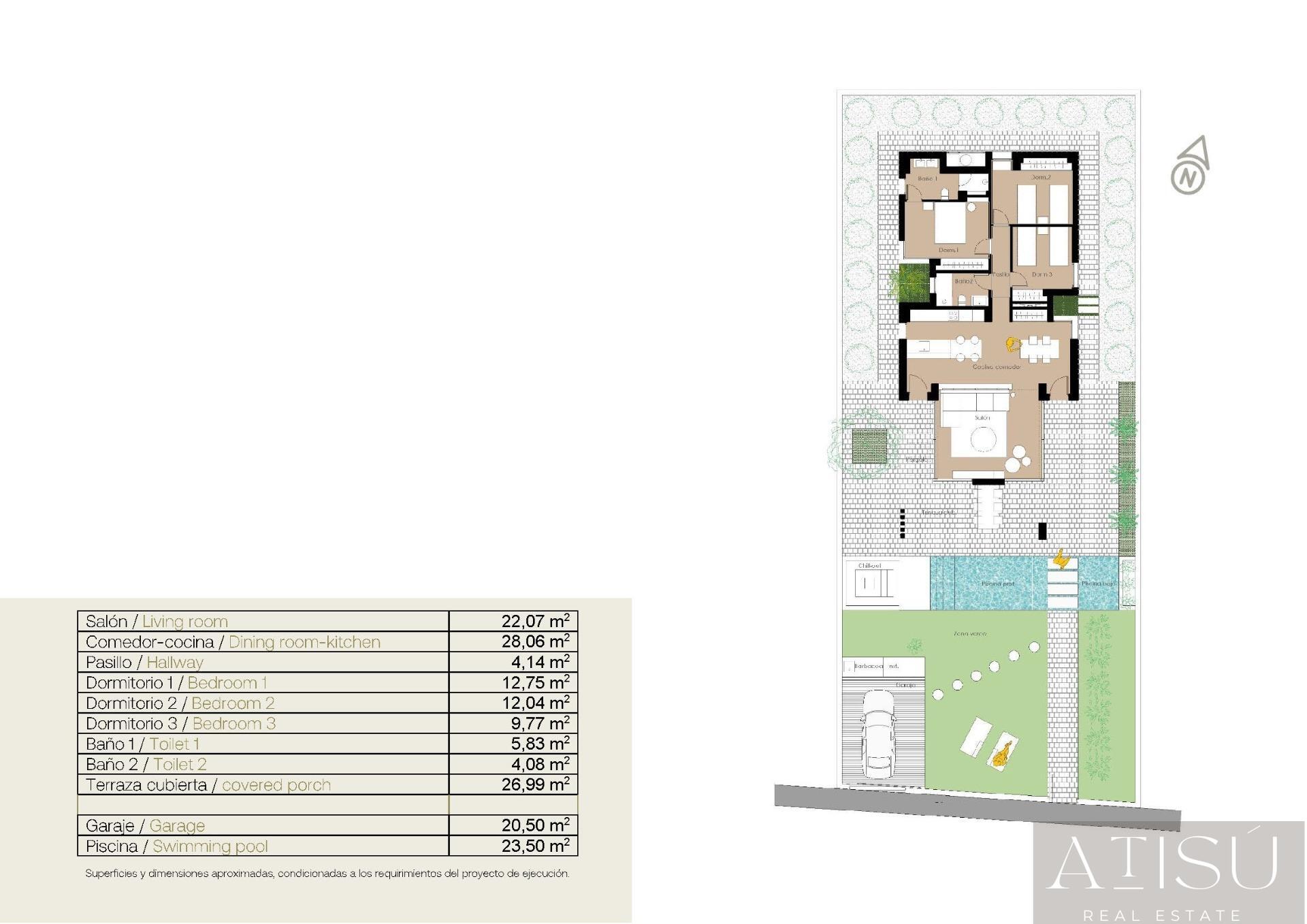 Venta de villa en San fulgencio