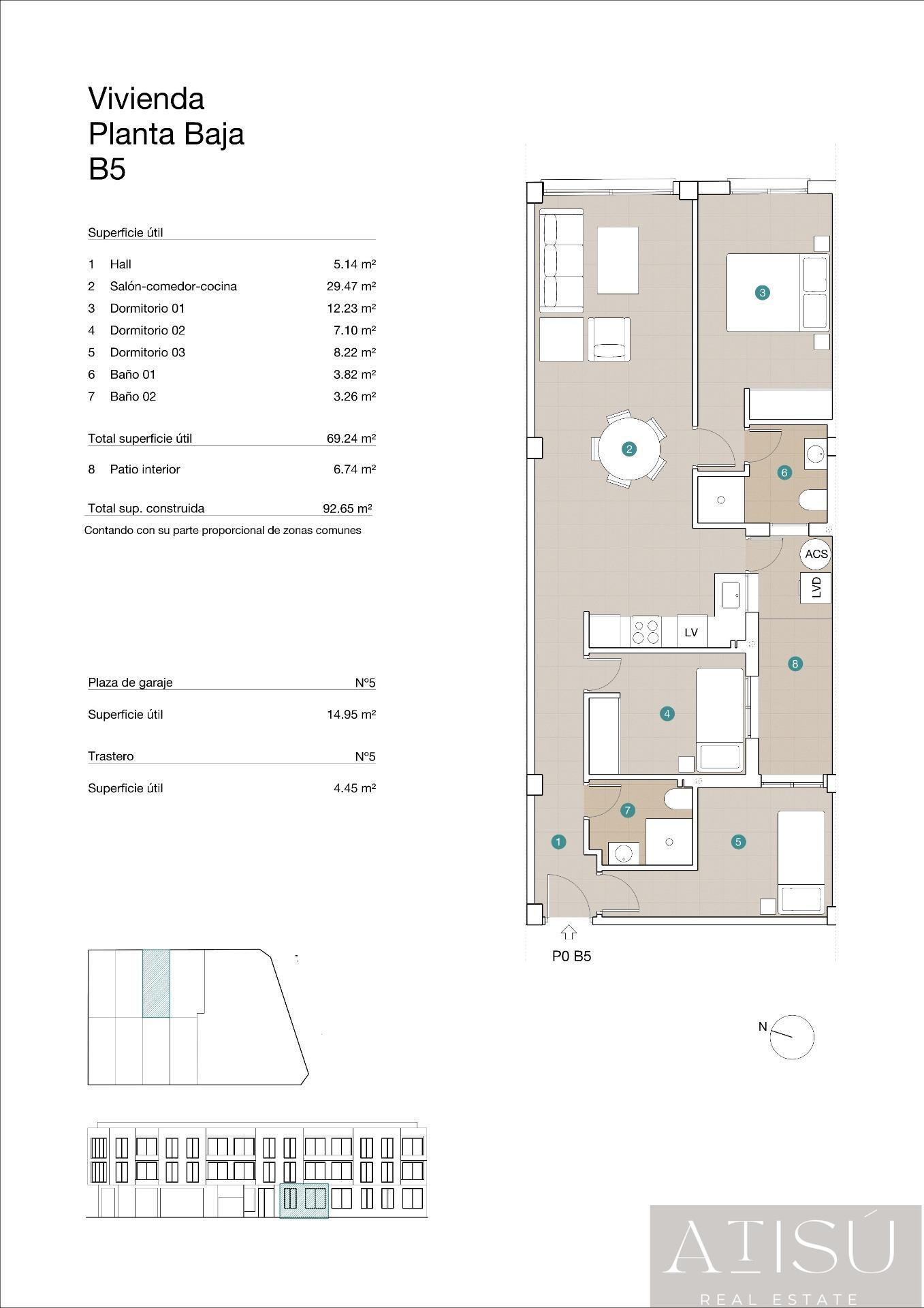 Venta de apartamento en Jacarilla