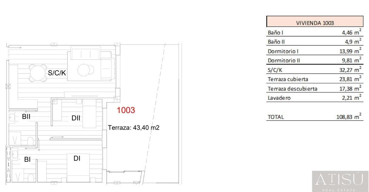 Venta de apartamento en San miguel de salinas