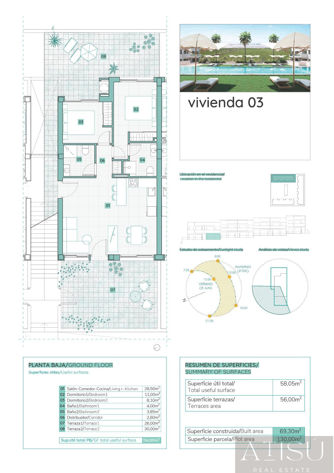 Venta de bungalow en Torrevieja