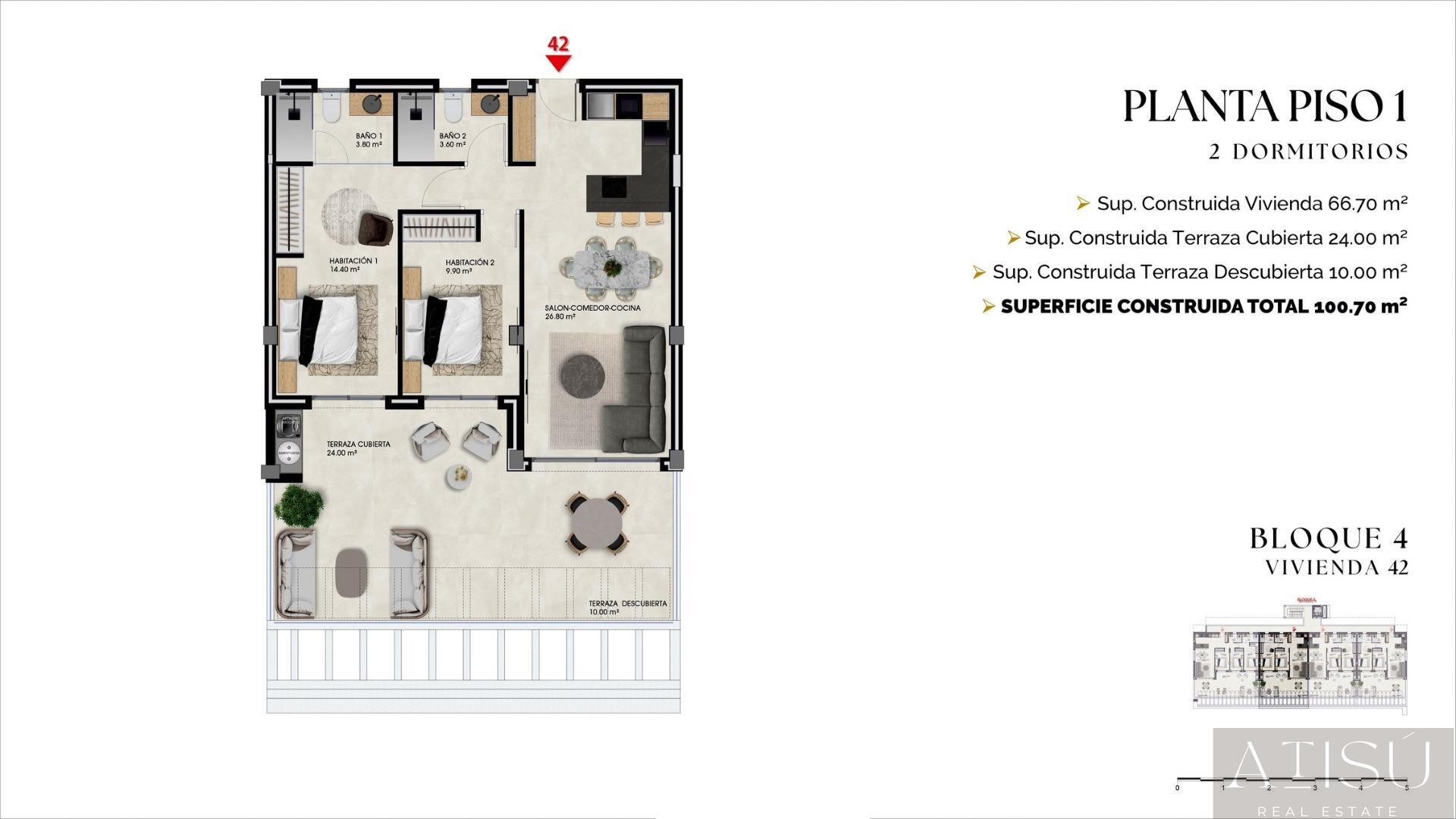 Venta de apartamento en Finestrat