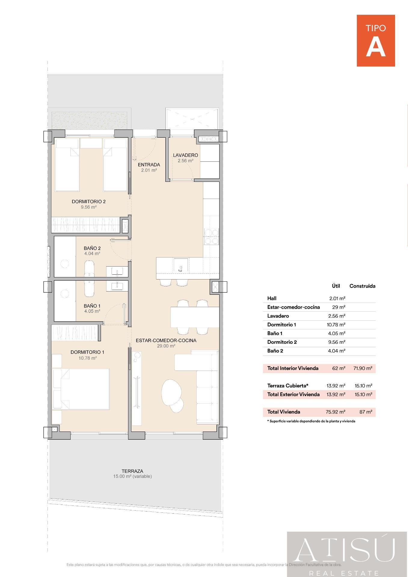 Venta de apartamento en La nucia