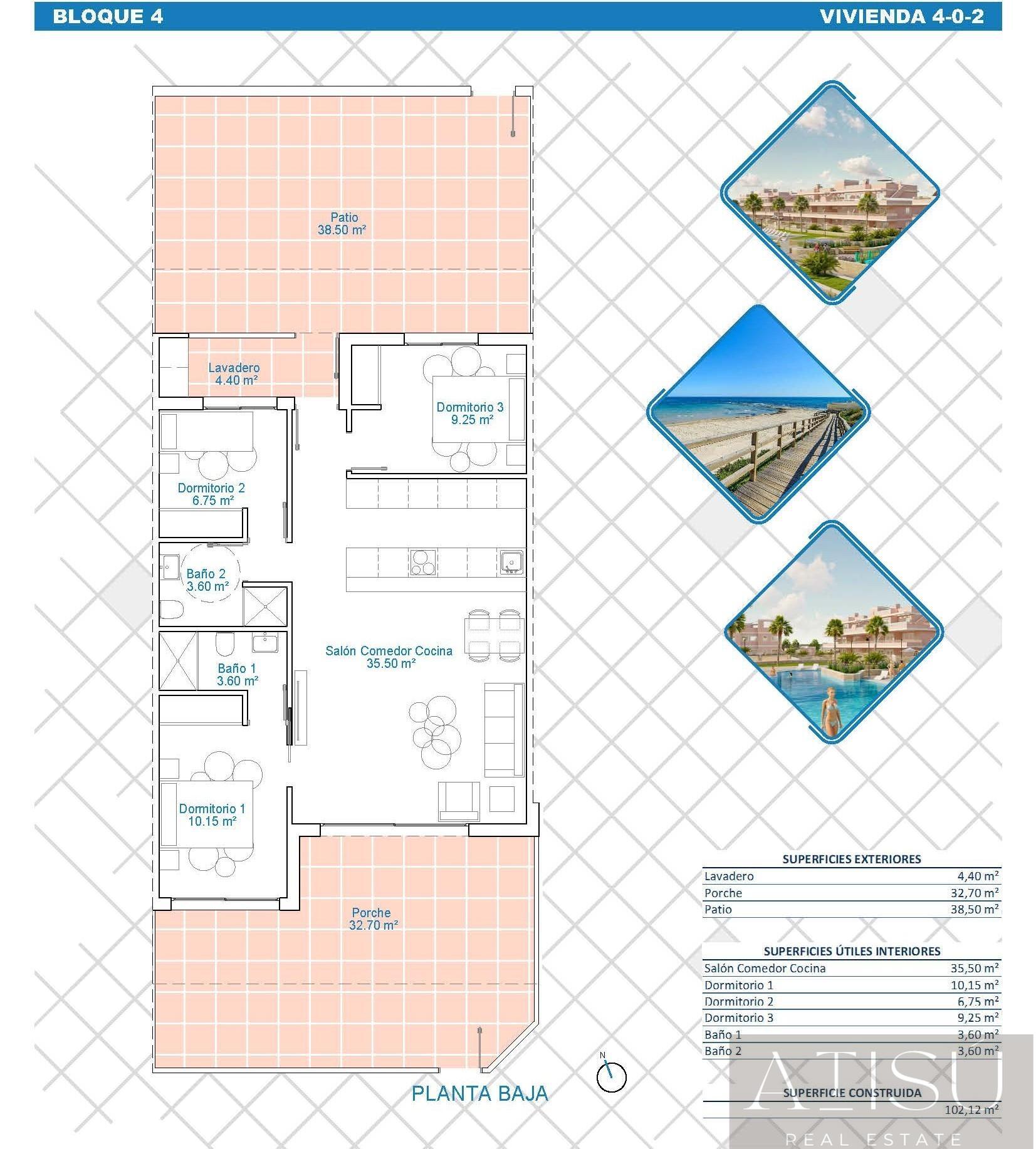For sale of apartment in Pilar de la horadada