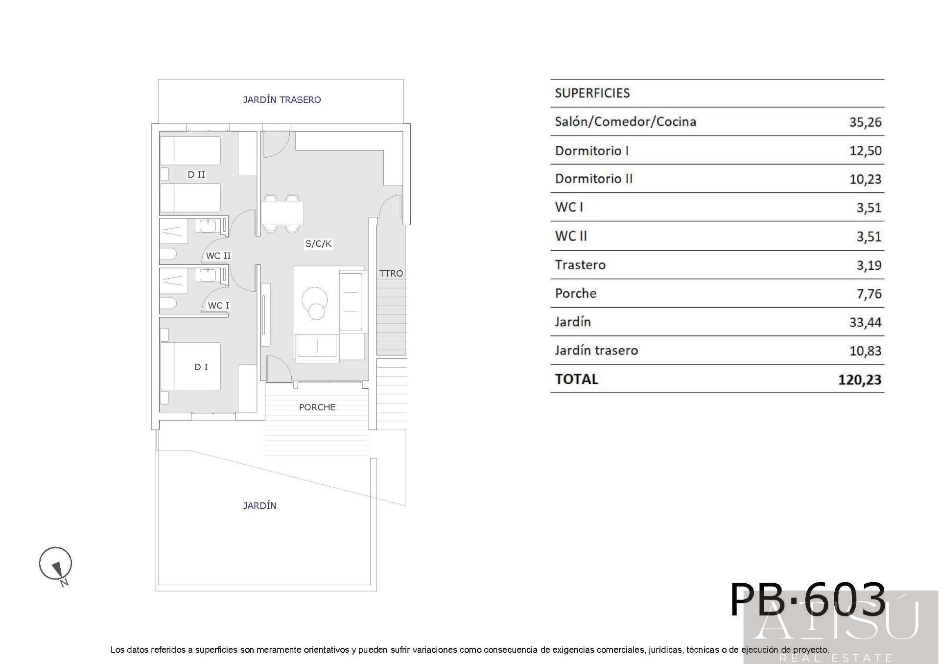 Venta de bungalow en San miguel de salinas