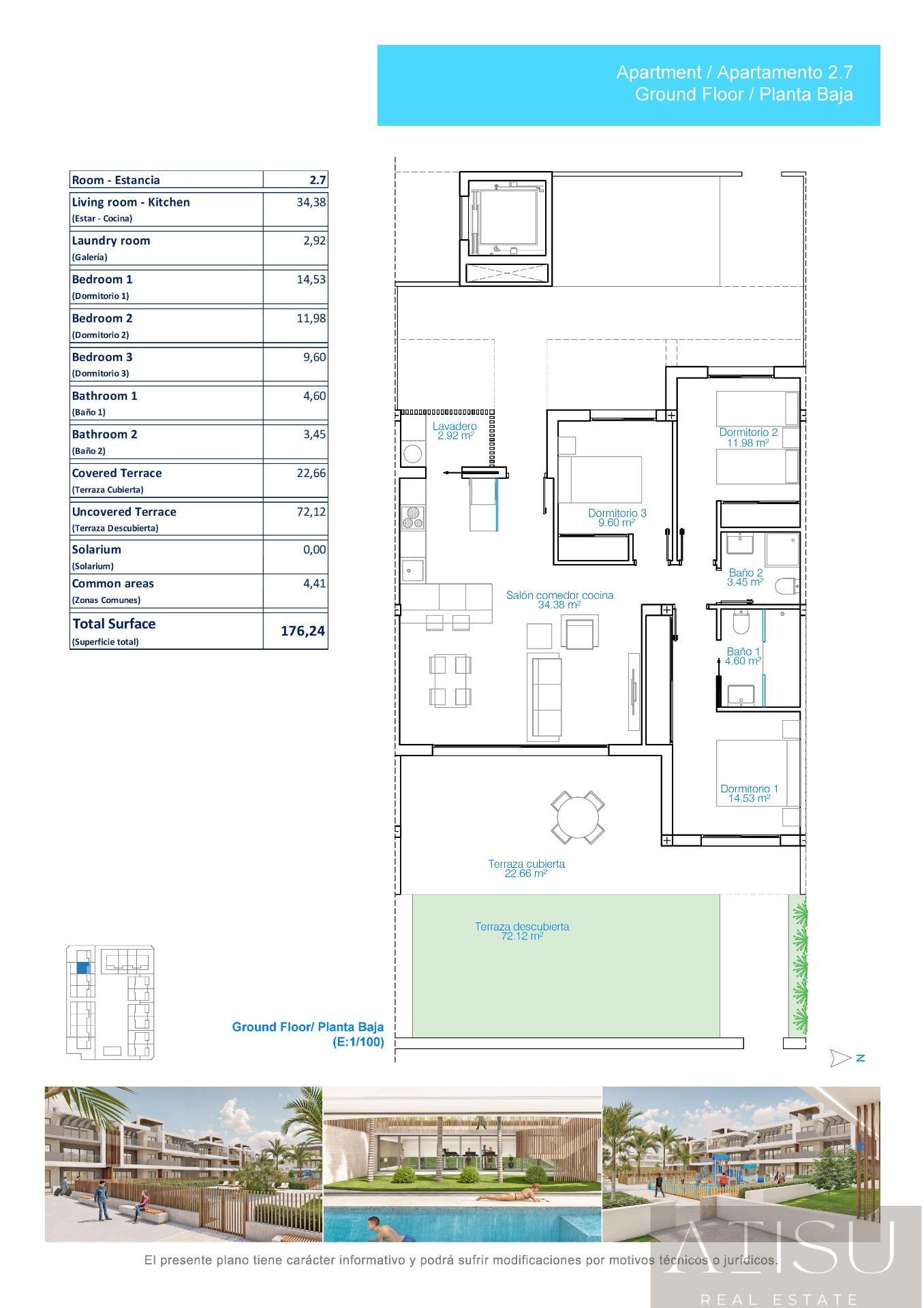 Venta de apartamento en Pilar de la horadada