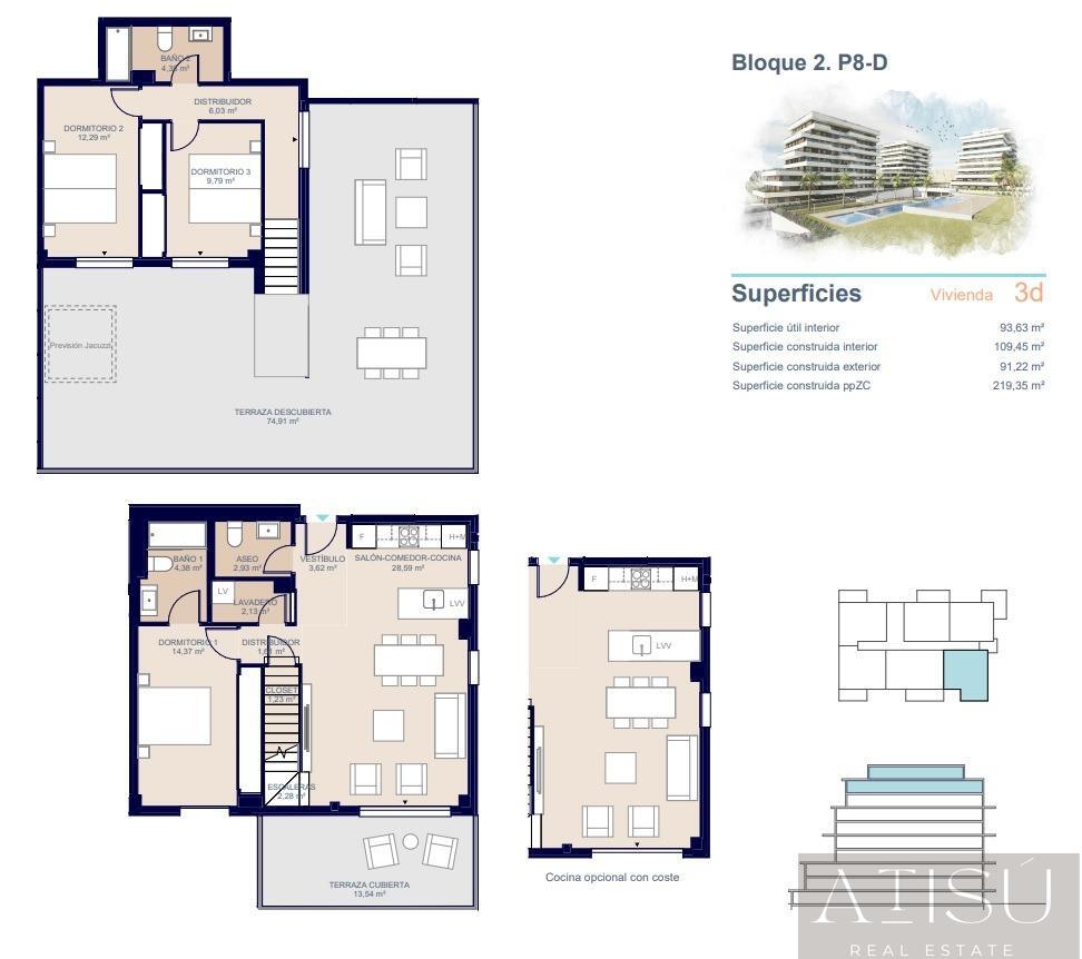 For sale of penthouse in Villajoyosa