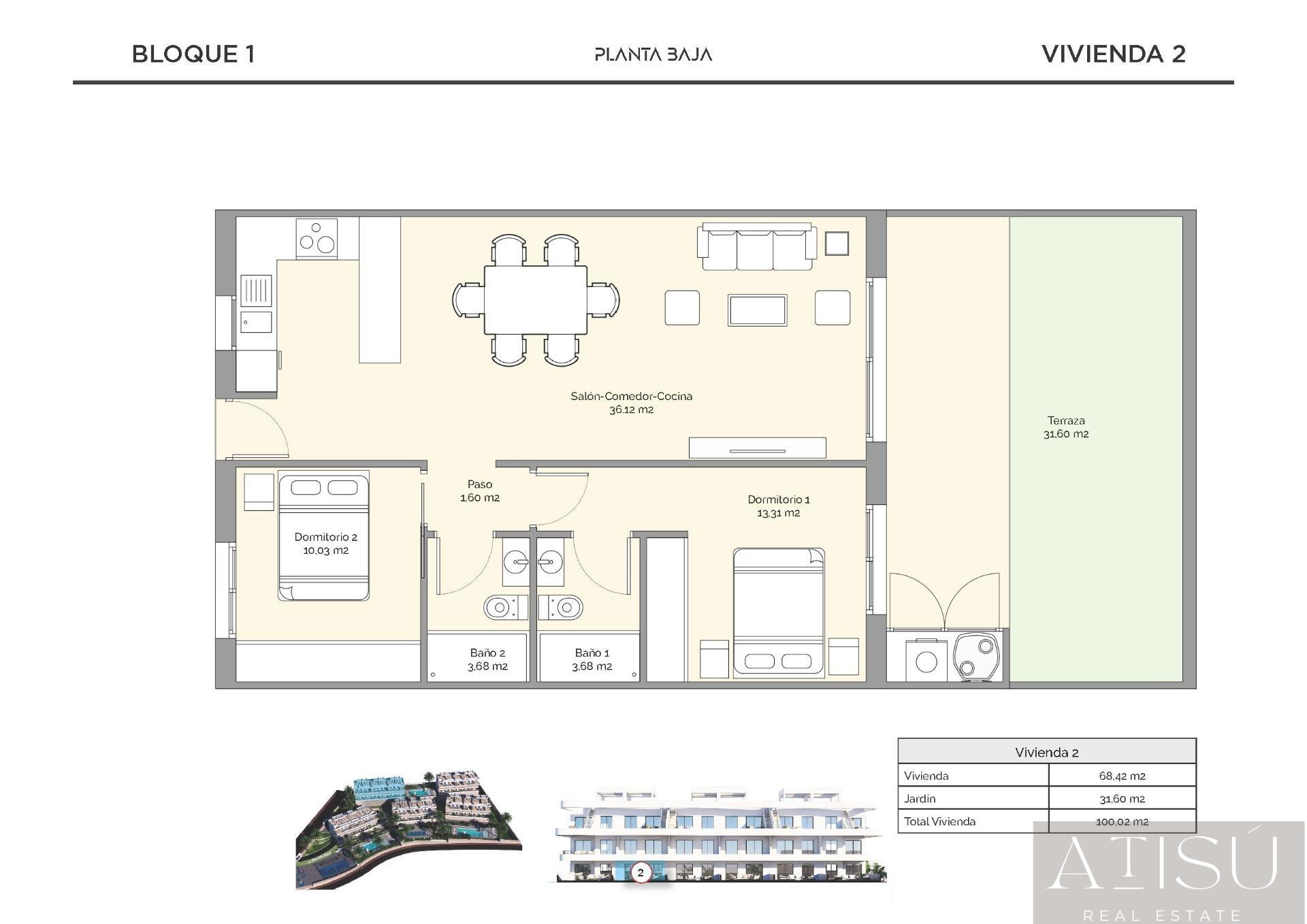 Venta de apartamento en Finestrat