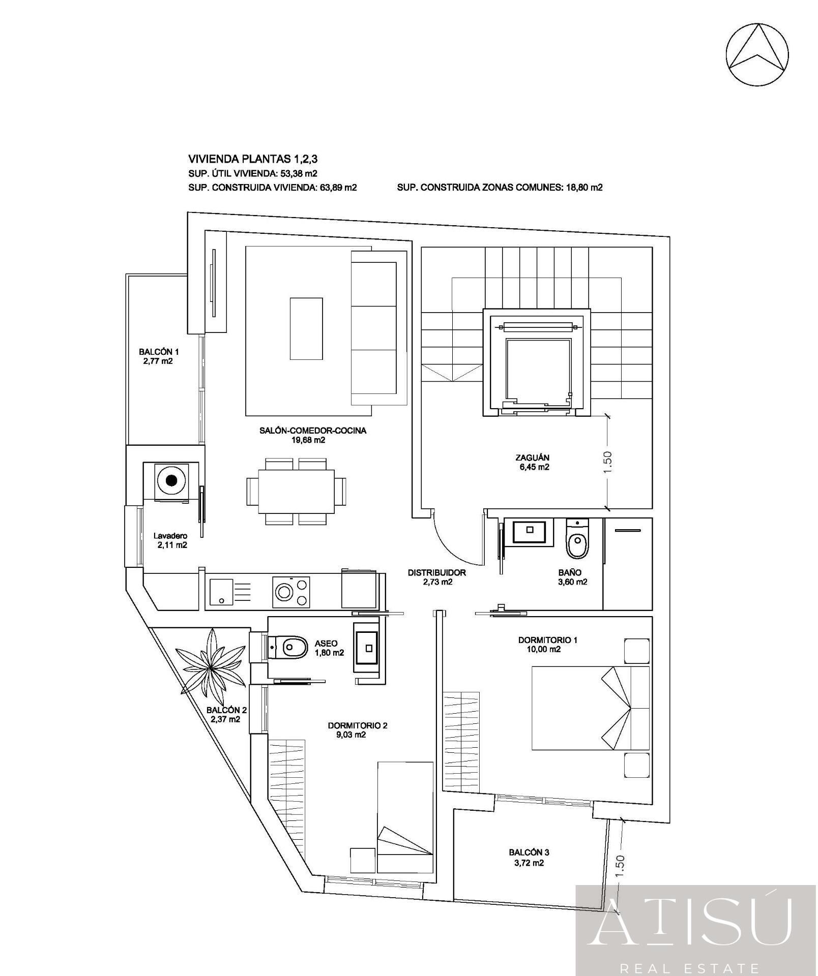 Venta de apartamento en Bigastro