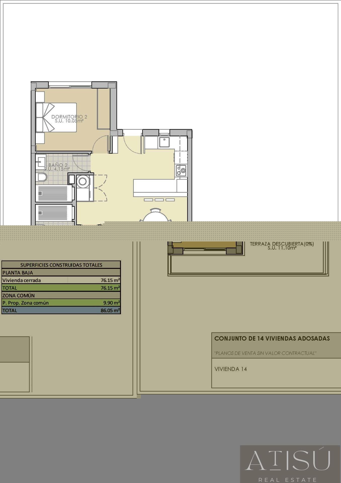 Venta de bungalow en Rojales