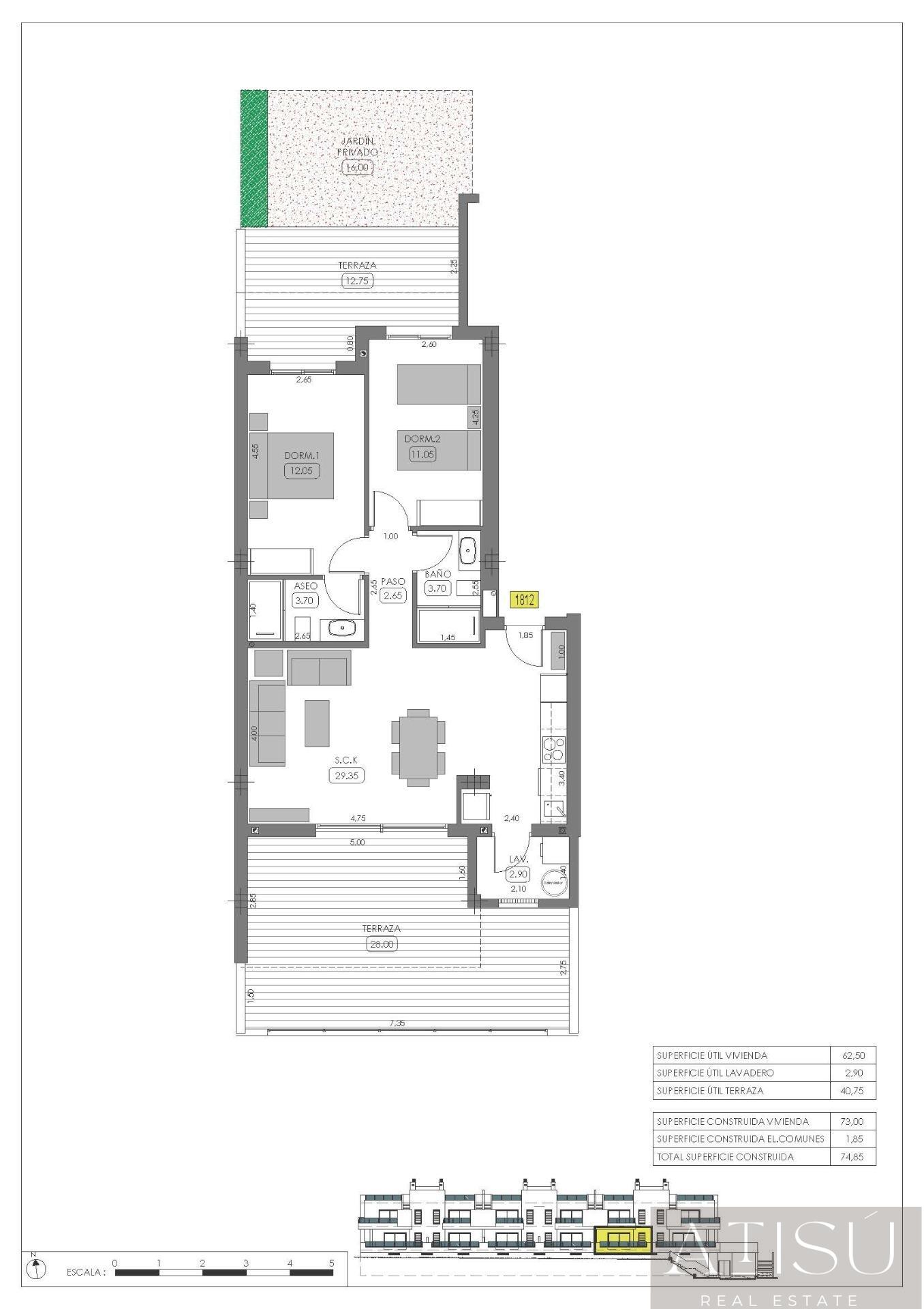 Venta de bungalow en Algorfa