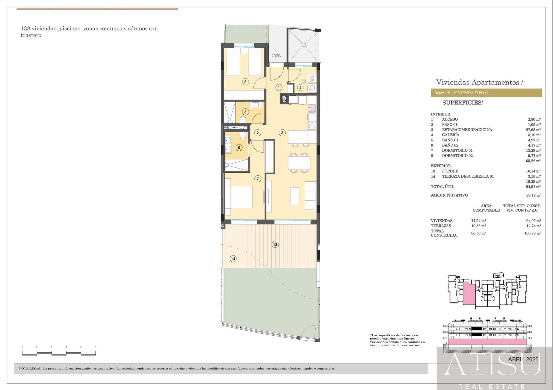 Venta de apartamento en Finestrat