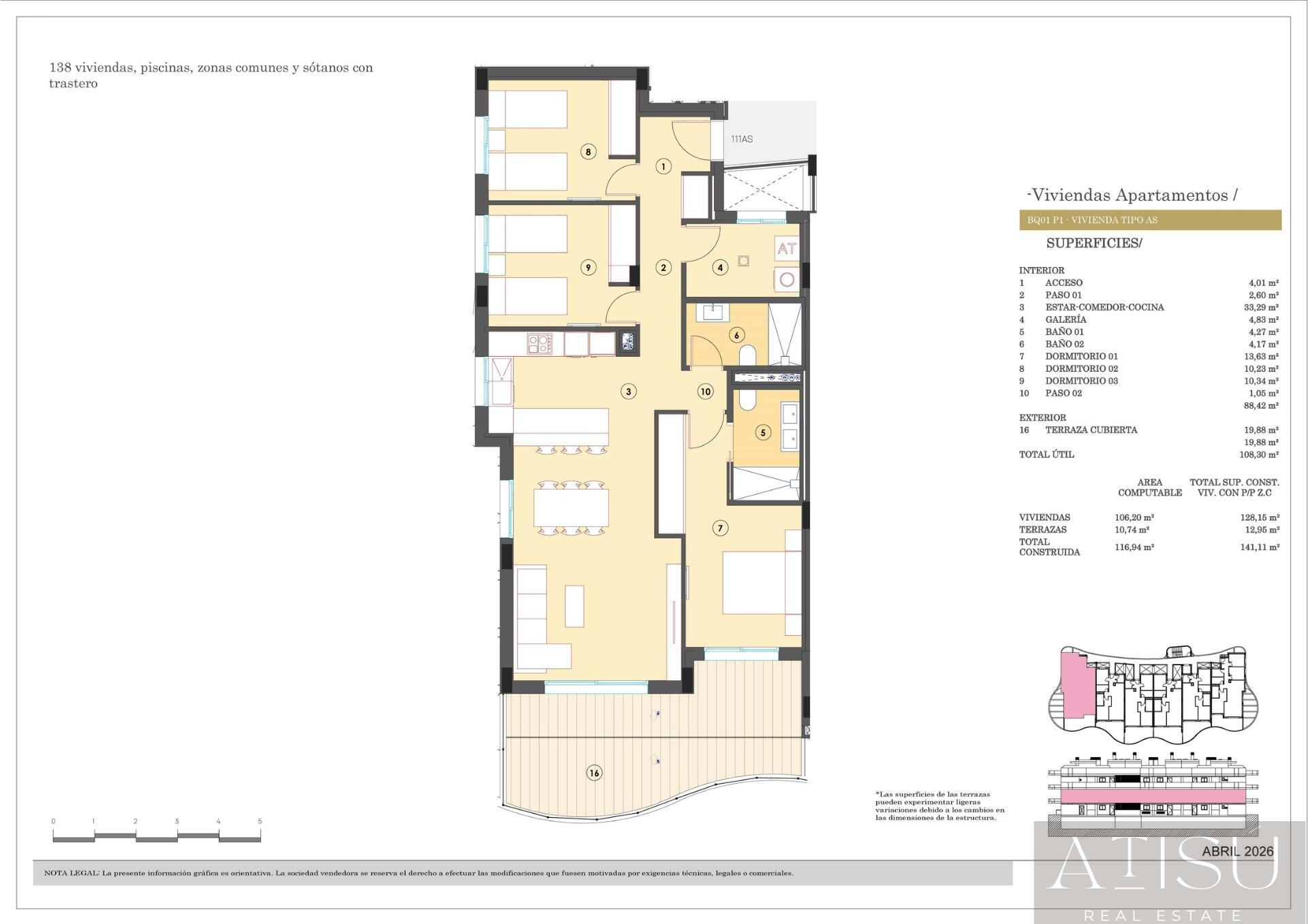 Venta de apartamento en Finestrat