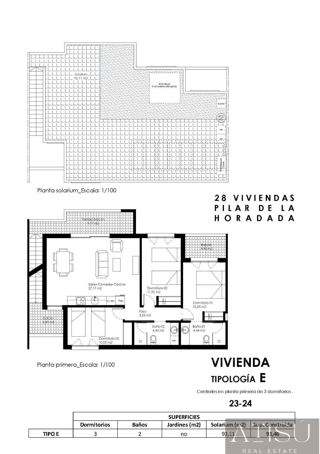 Venta de bungalow en Pilar de La Horadada