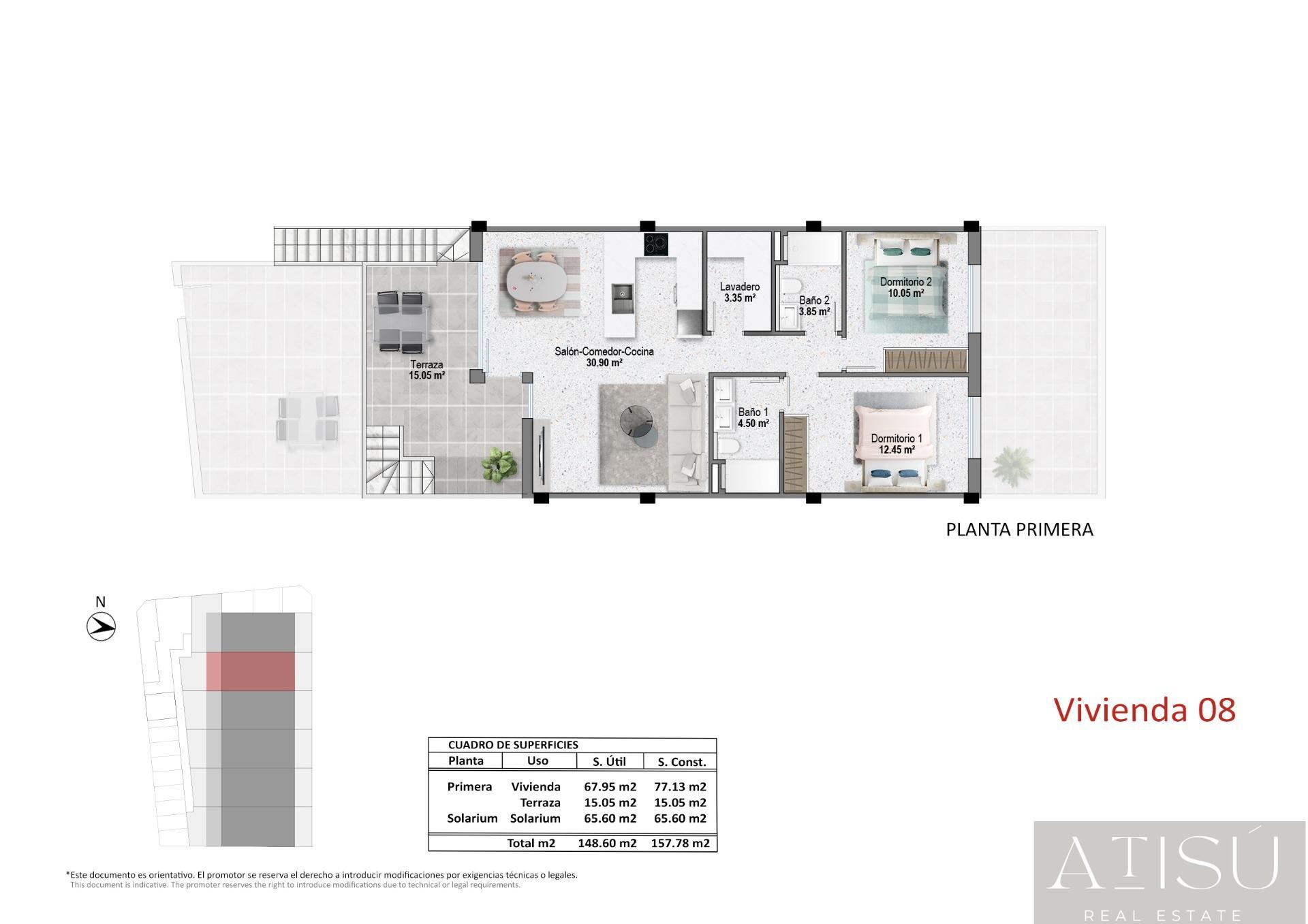 Venta de bungalow en Pilar de La Horadada