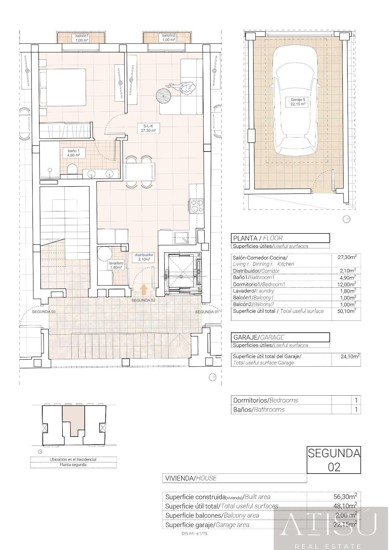 Venta de apartamento en Hondón de las Nieves