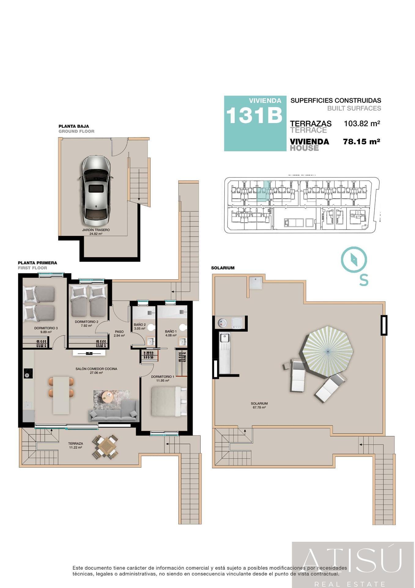 Venta de bungalow en Pilar de la horadada
