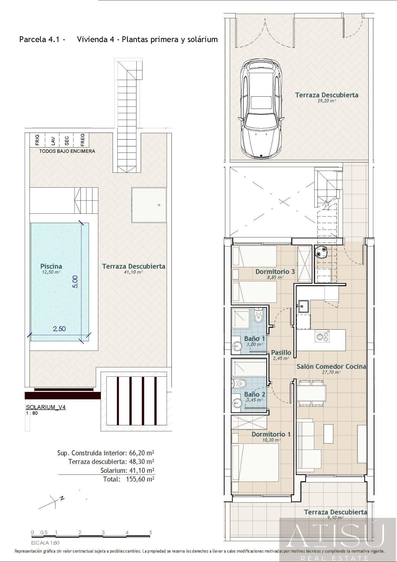 Venta de bungalow en San miguel de salinas