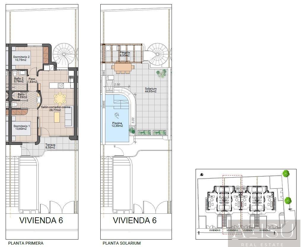 Venta de bungalow en Pilar de La Horadada