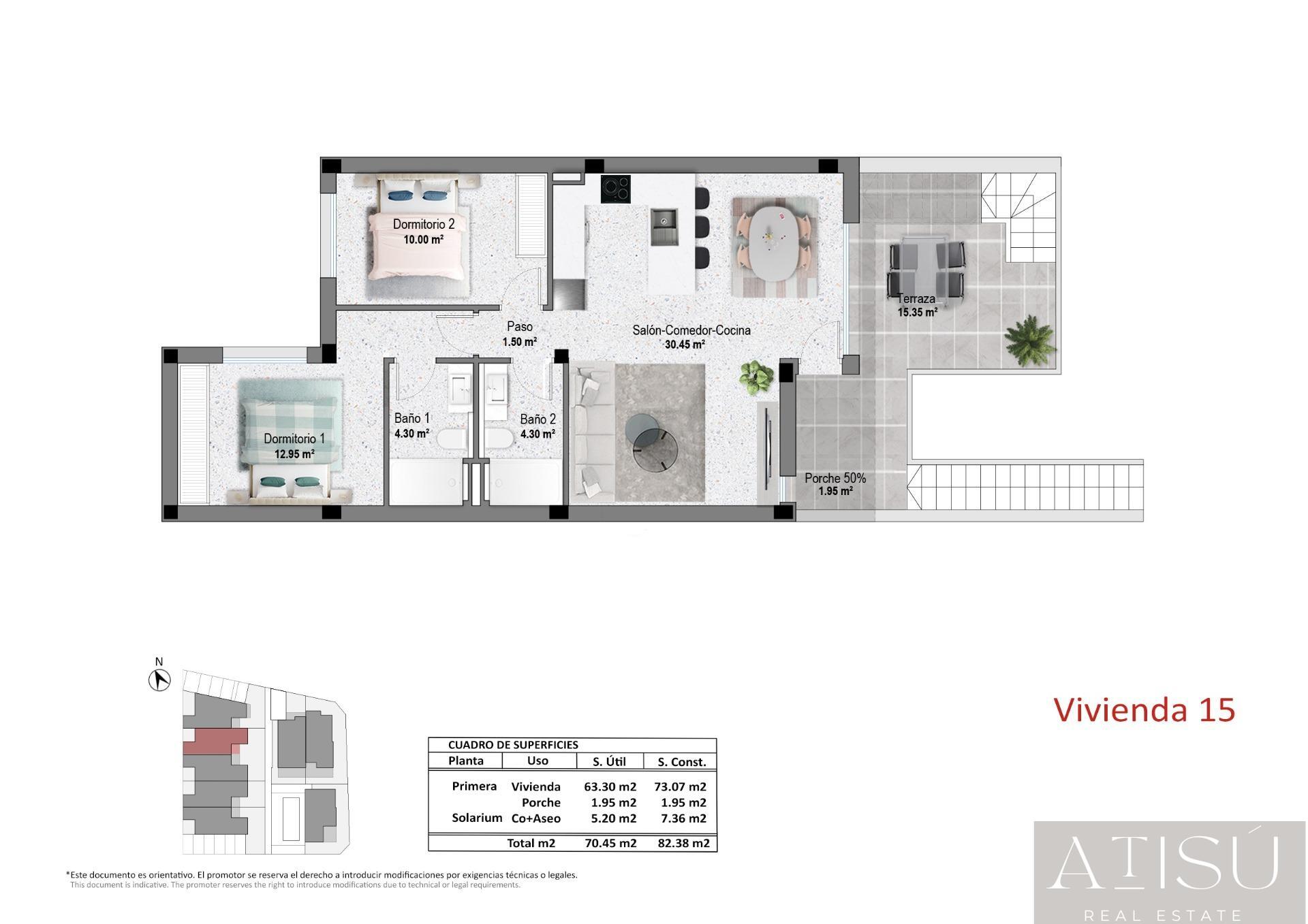 Venta de bungalow en Pilar de La Horadada