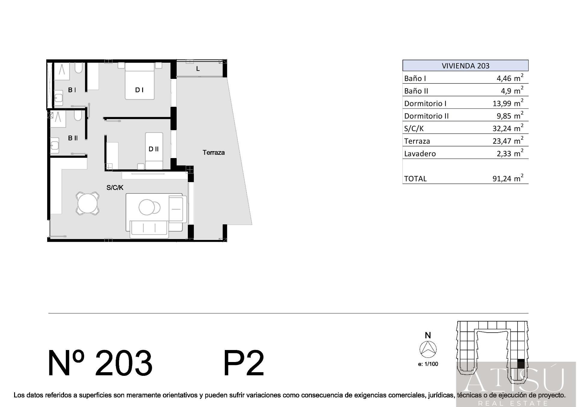 Venta de apartamento en San Miguel de Salinas