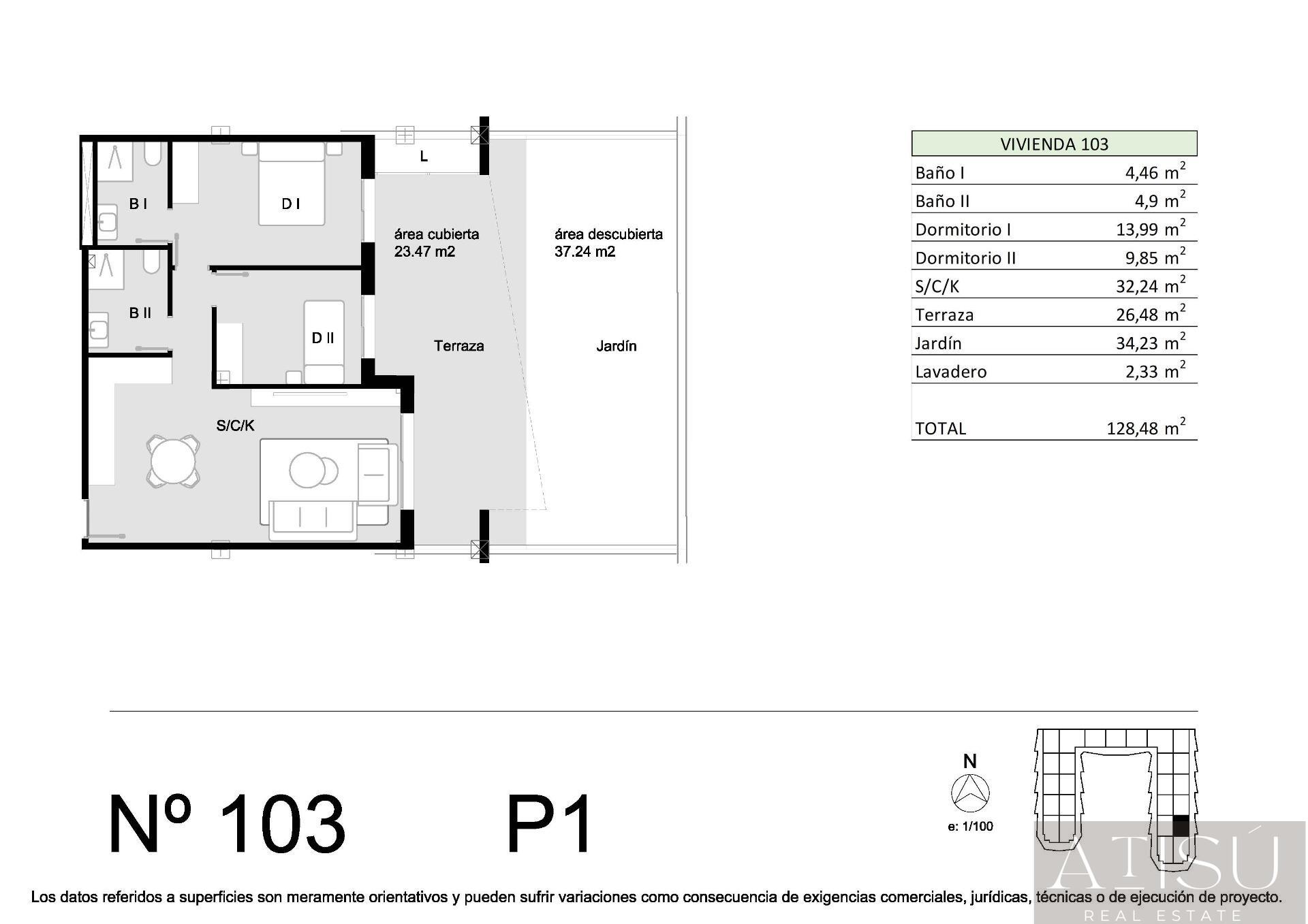 Venta de apartamento en San Miguel de Salinas