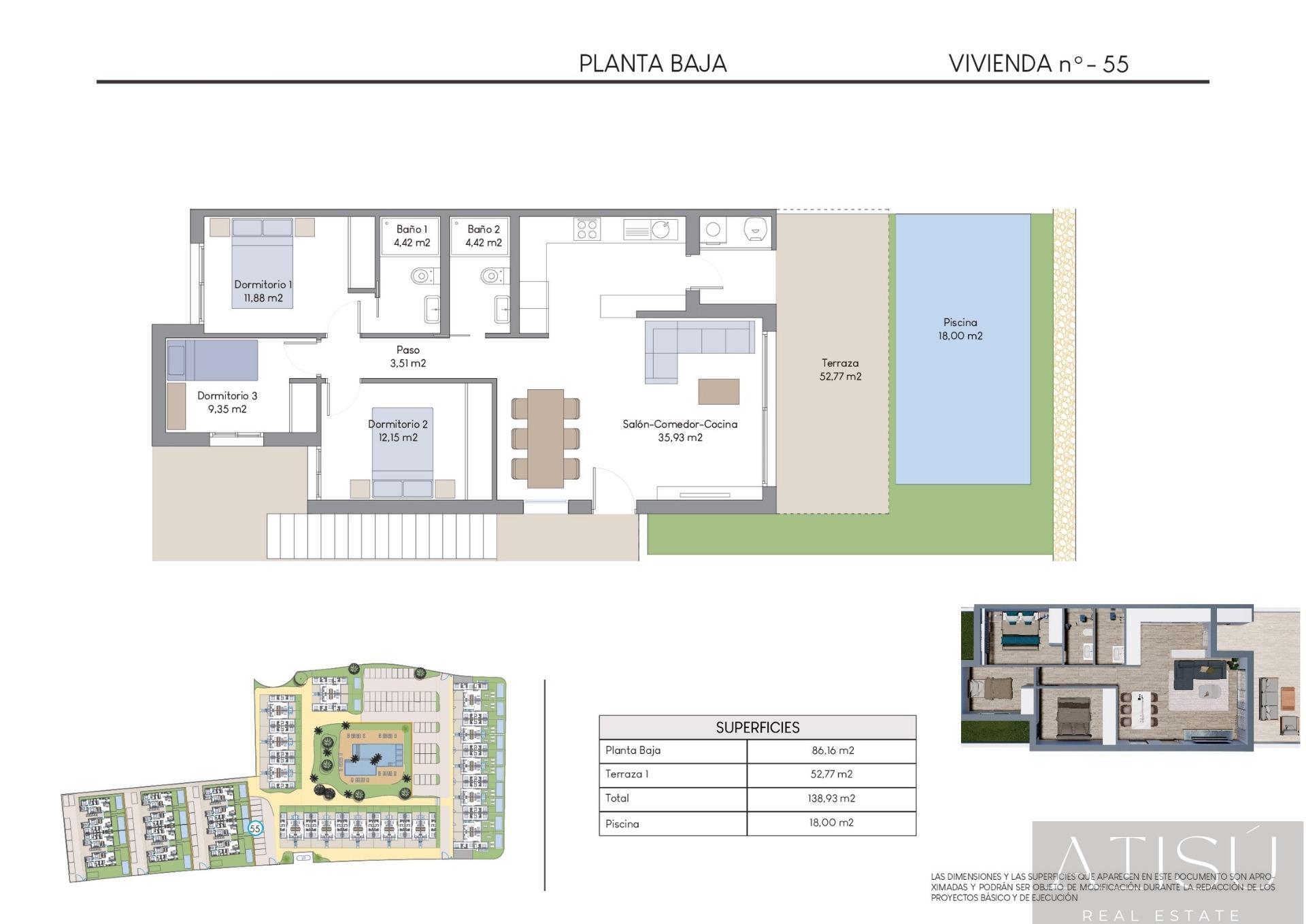 Venta de bungalow en Finestrat