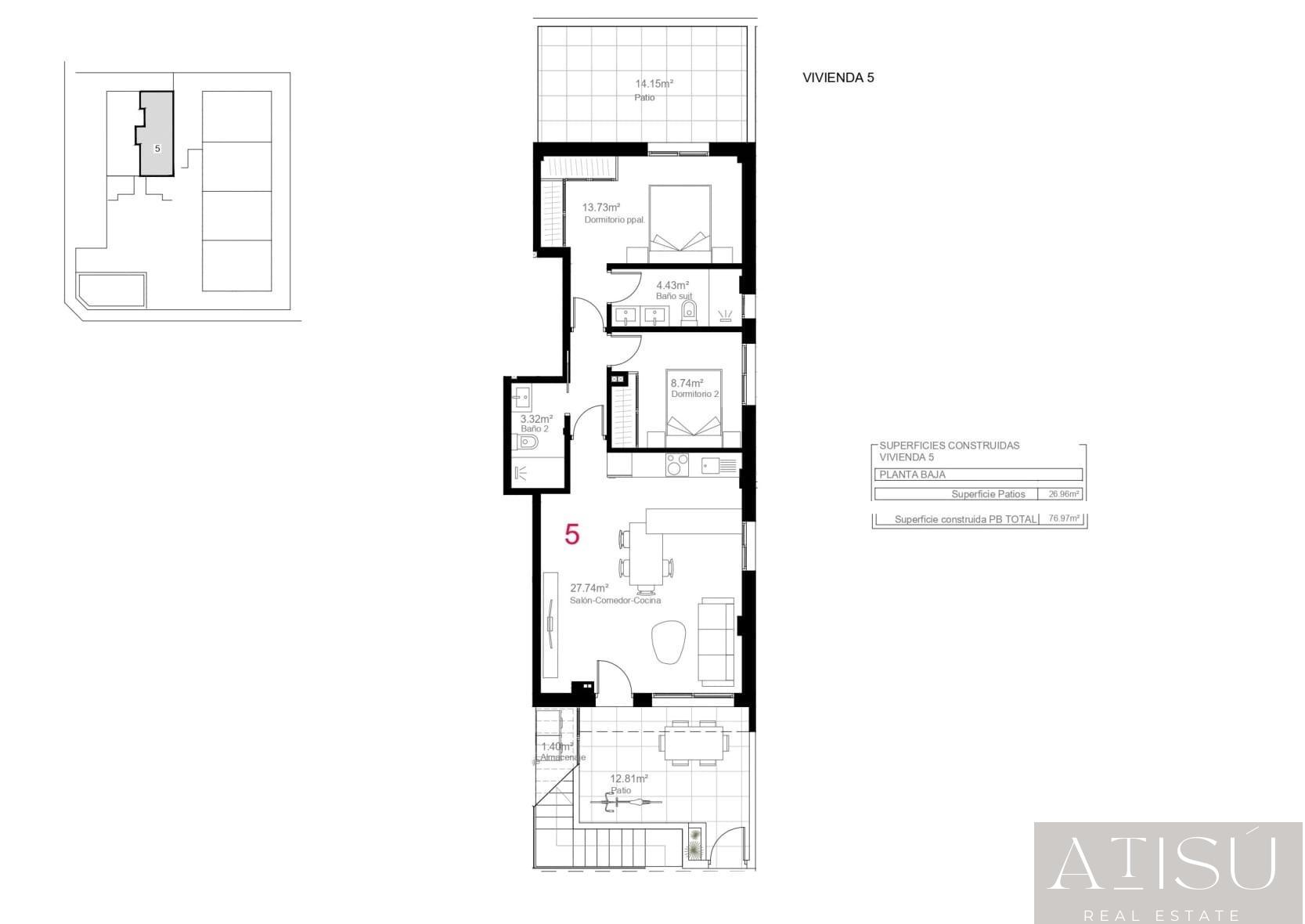 For sale of bungalow in Pilar de la horadada